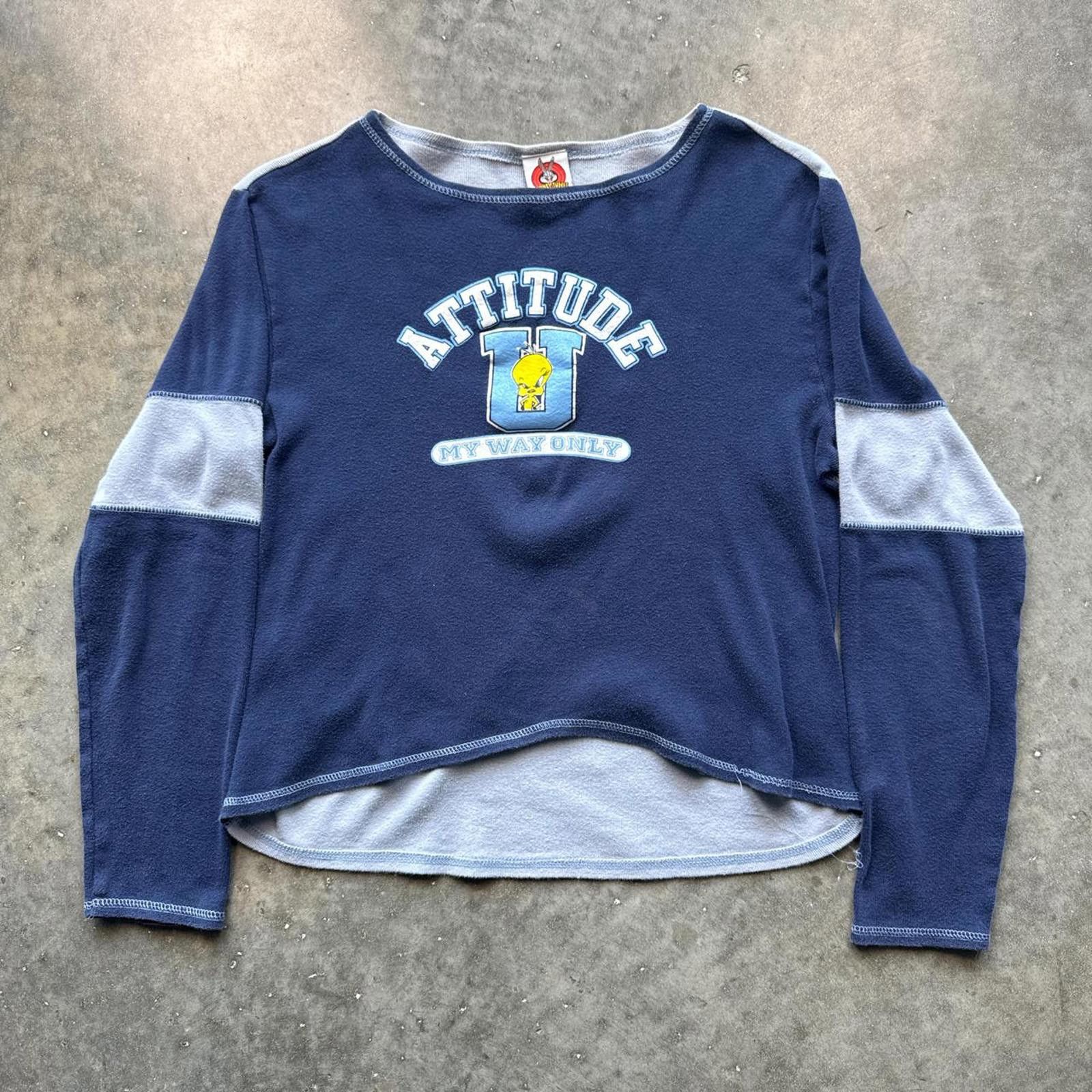 Other Tunes Tweety Bird Graphic Long Sleeve Vintage Y2k T-Shirt Size S / US 4 / IT 40 - 1 Thumbnail