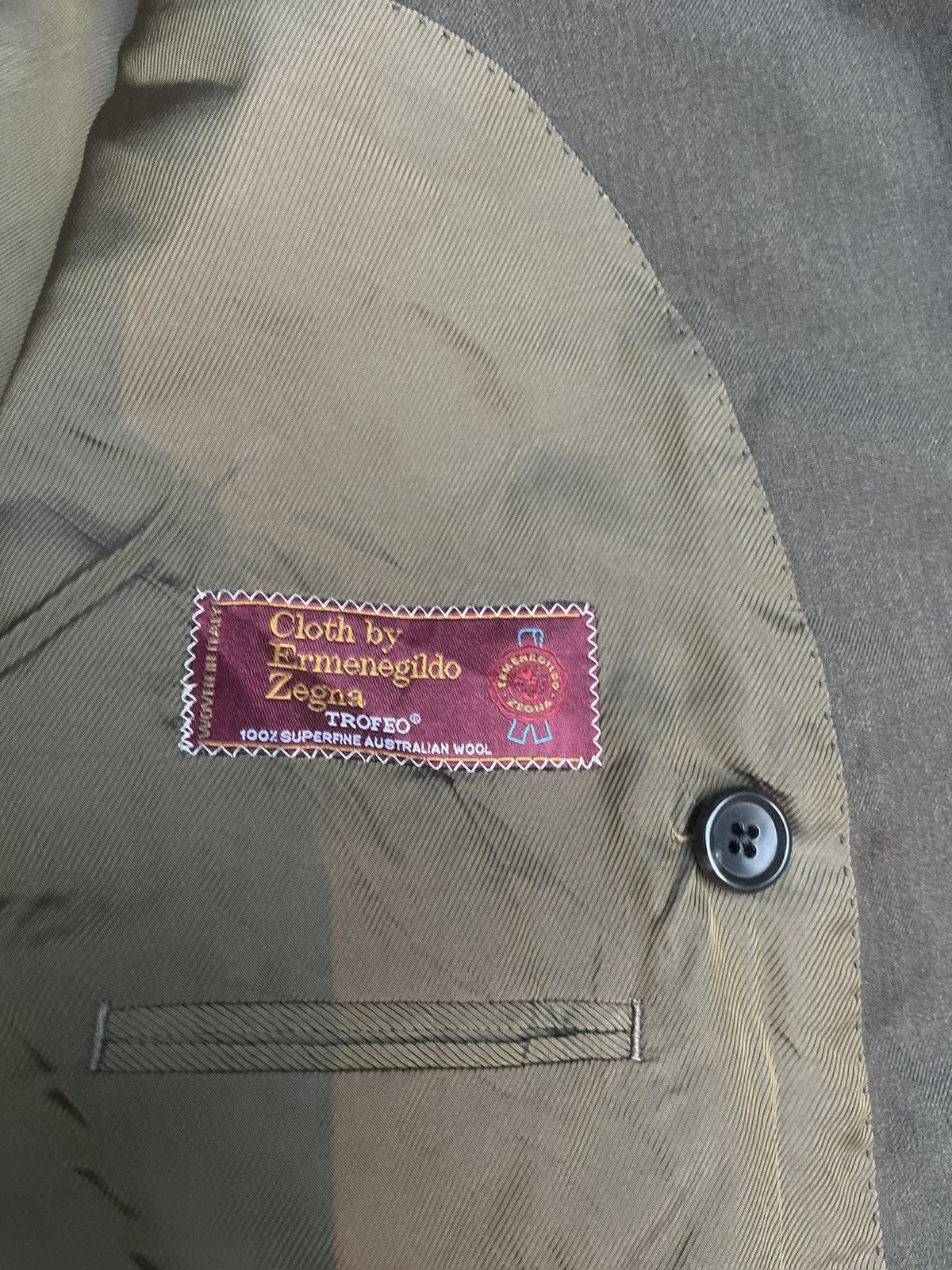 Ermenegildo Zegna Zegna Trofeo 100% Superfine Australian Wool Suit Jacket Size US M / EU 48-50 / 2 - 3 Thumbnail