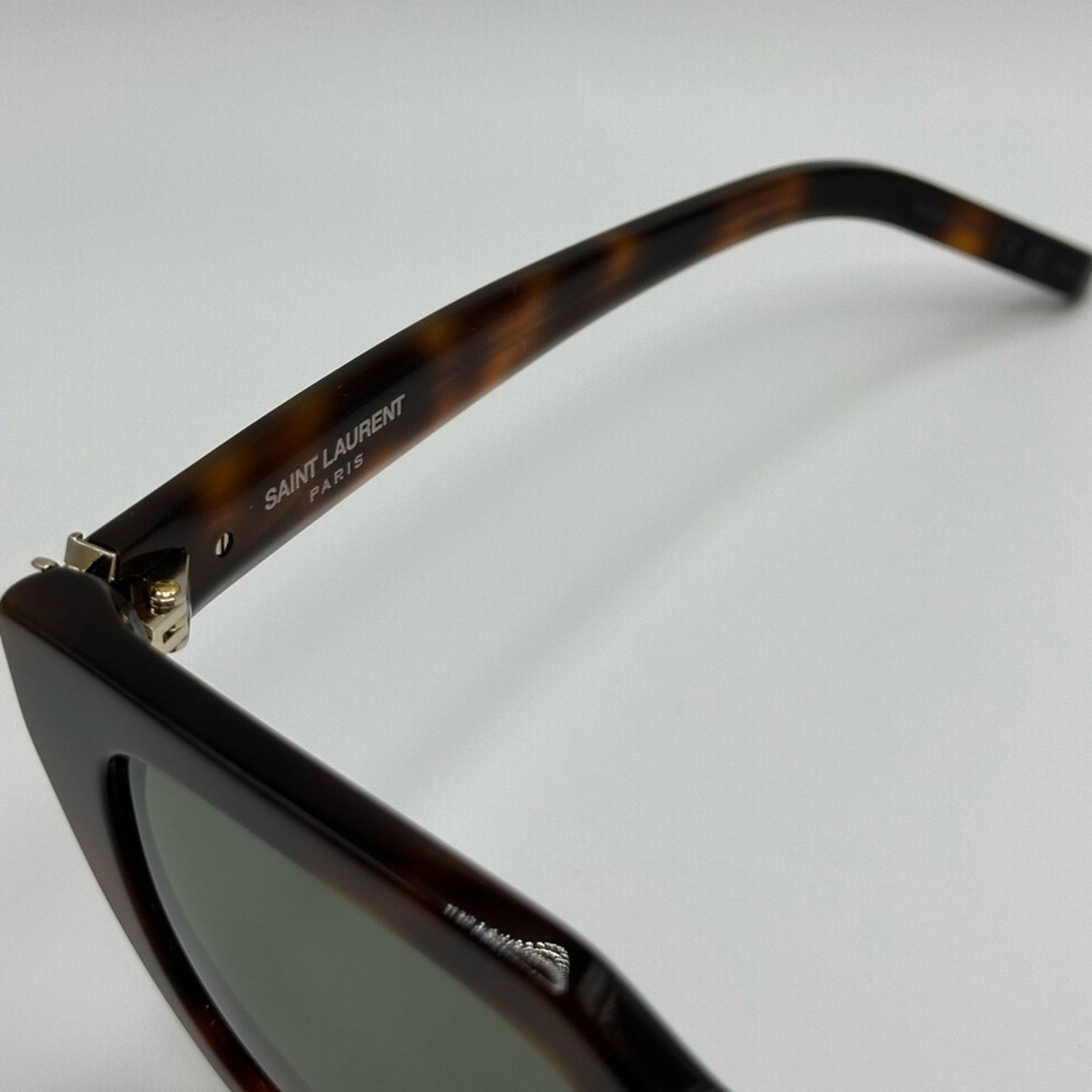Yves Saint Laurent NEW SAINT LAURENT SUNGLASSES SL M143 003 Havana Green Women Size ONE SIZE - 4 Thumbnail
