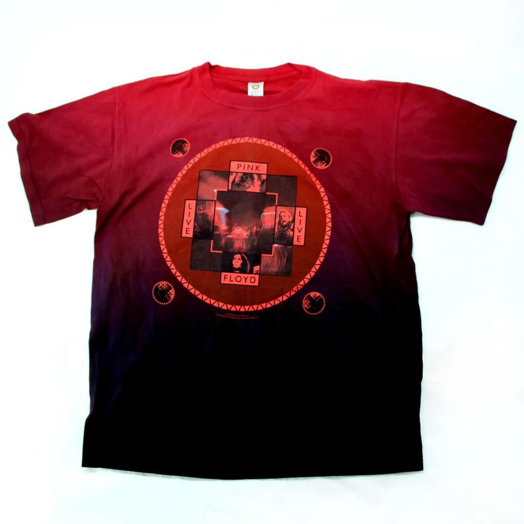 Designer Pink Floyd Red Dye T-shirt Live Over Dyed Shirt XL Size US XL / EU 56 / 4 - 1 Thumbnail