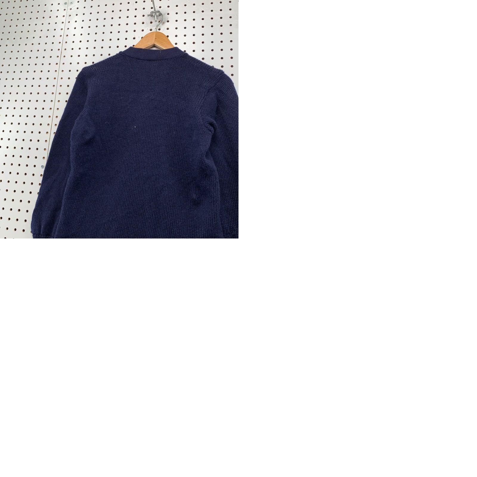 Vintage VINTAGE Logan Knitting Mills Cardigan Sweater Mens L Navy Wool 60s Size US L / EU 52-54 / 3 - 10 Thumbnail