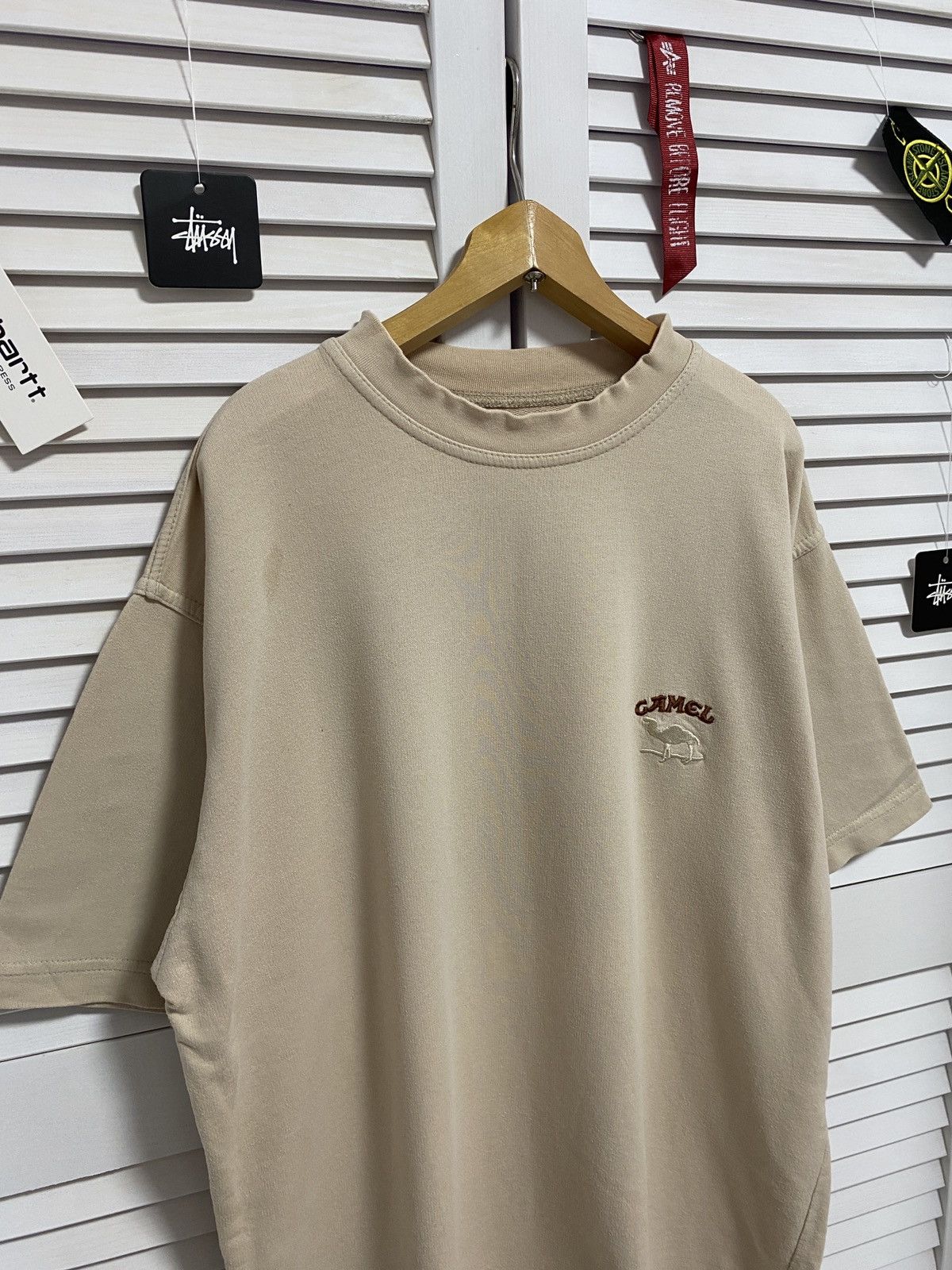 Camel × Vintage 🥯 Vintage 90s Camel Cigarettes Promo Graphic Pocket T Shirt Size US L / EU 52-54 / 3 - 2 Thumbnail