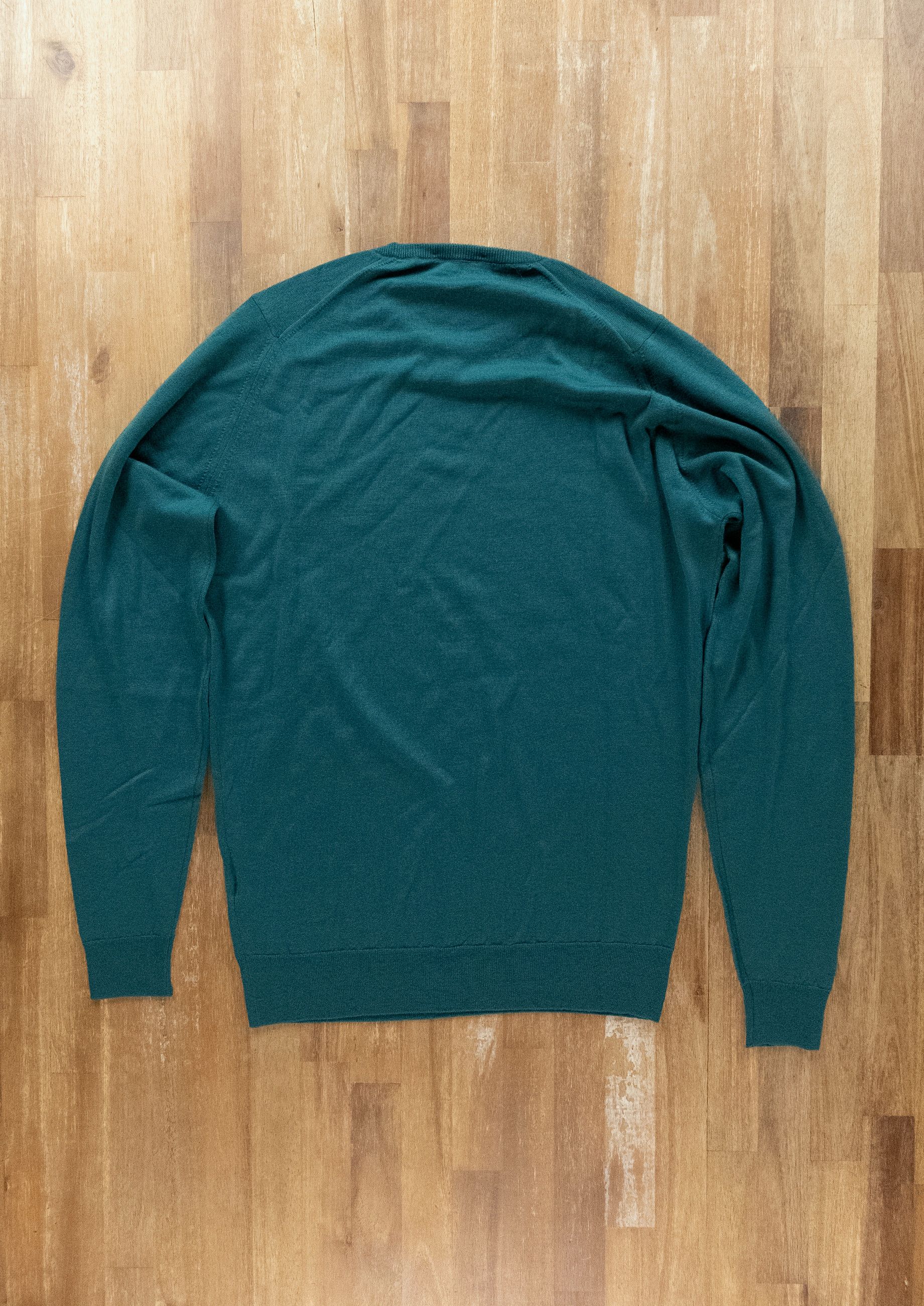 John Smedley JOHN SMEDLEY green wool crewneck sweater Medium (DEFECT) Size US M / EU 48-50 / 2 - 9 Thumbnail