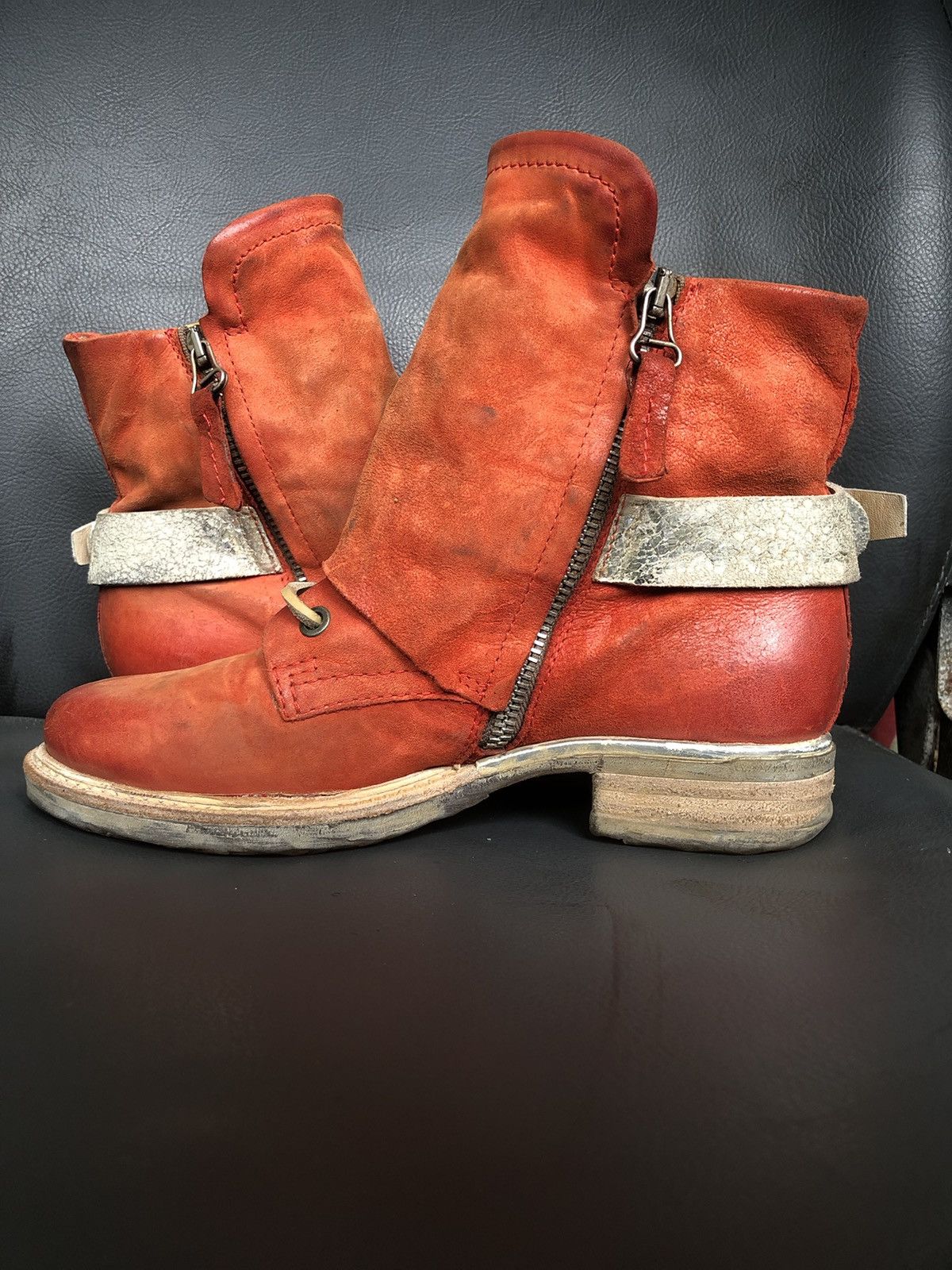 A.S.98 A.S 98 Red Leather Women’s Boots Size 36 Size US 5.5 / IT 35.5 - 9 Thumbnail