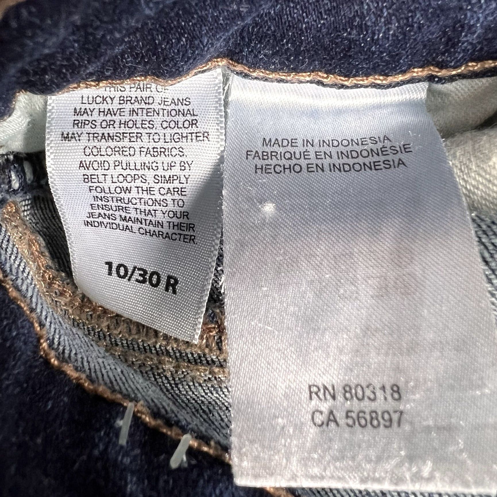 Lucky Brand Lucky Brand Jeans Bootcut Womens 10 Regular Stretch Denim Blue 31x30 Inseam 31 5-Pocket Boyfriend? Size 32" / US 10 / IT 46 - 3 Thumbnail