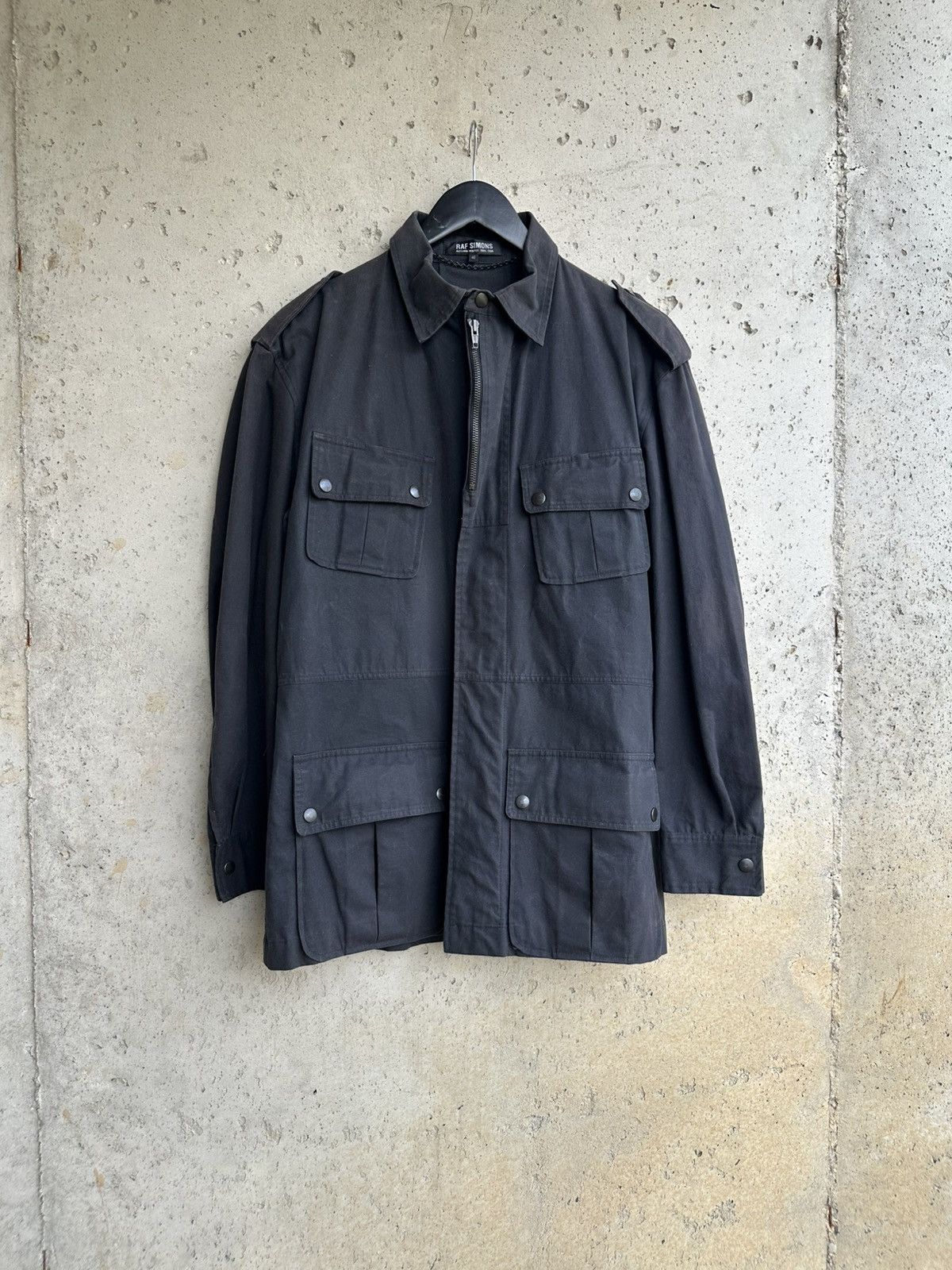 Raf Simons Runway AW2005-2006 ‘Belted’ Waxed M-65 Jacket Size US S / EU 44-46 / 1 - 1 Thumbnail