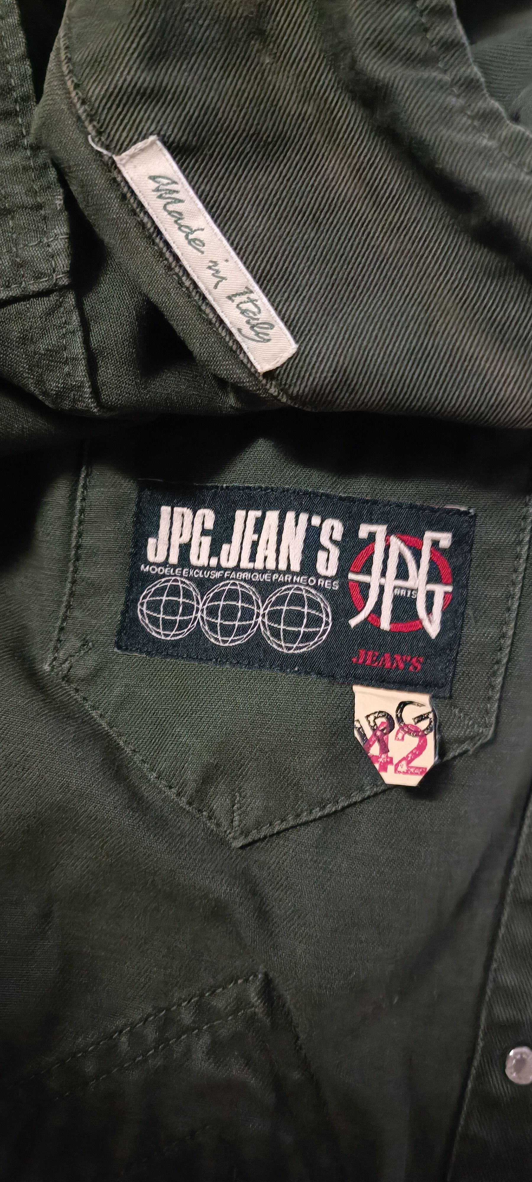 Jean Paul Gaultier 2000 - Colec. n°1- JPG Jeans- Militar green jacket Size M / US 6-8 / IT 42-44 - 5 Thumbnail