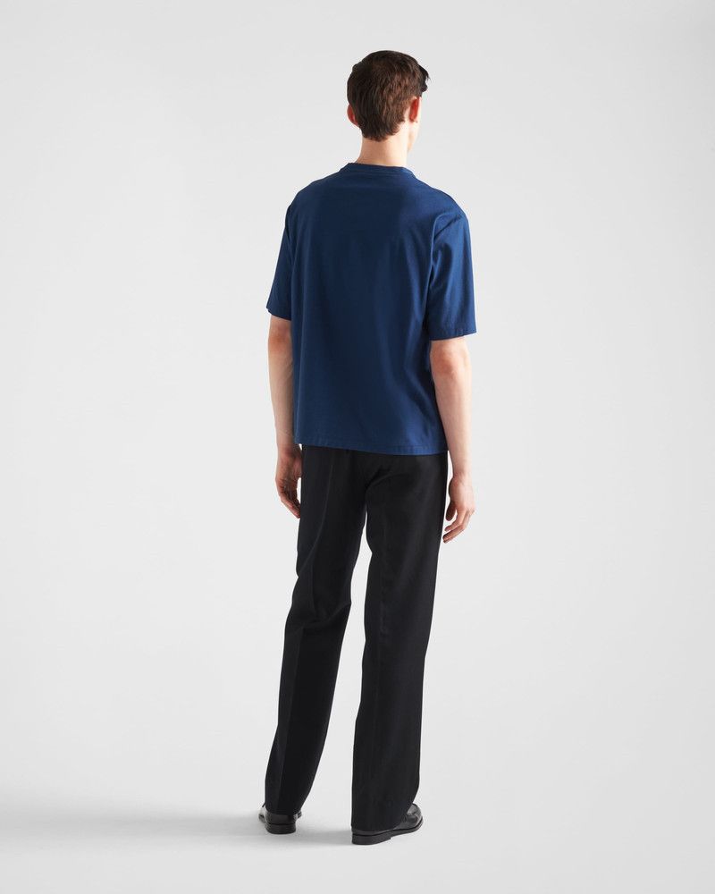 Prada o1w1db10426 Technical T-Shirt in Blue Size US S / EU 44-46 / 1 - 5 Thumbnail