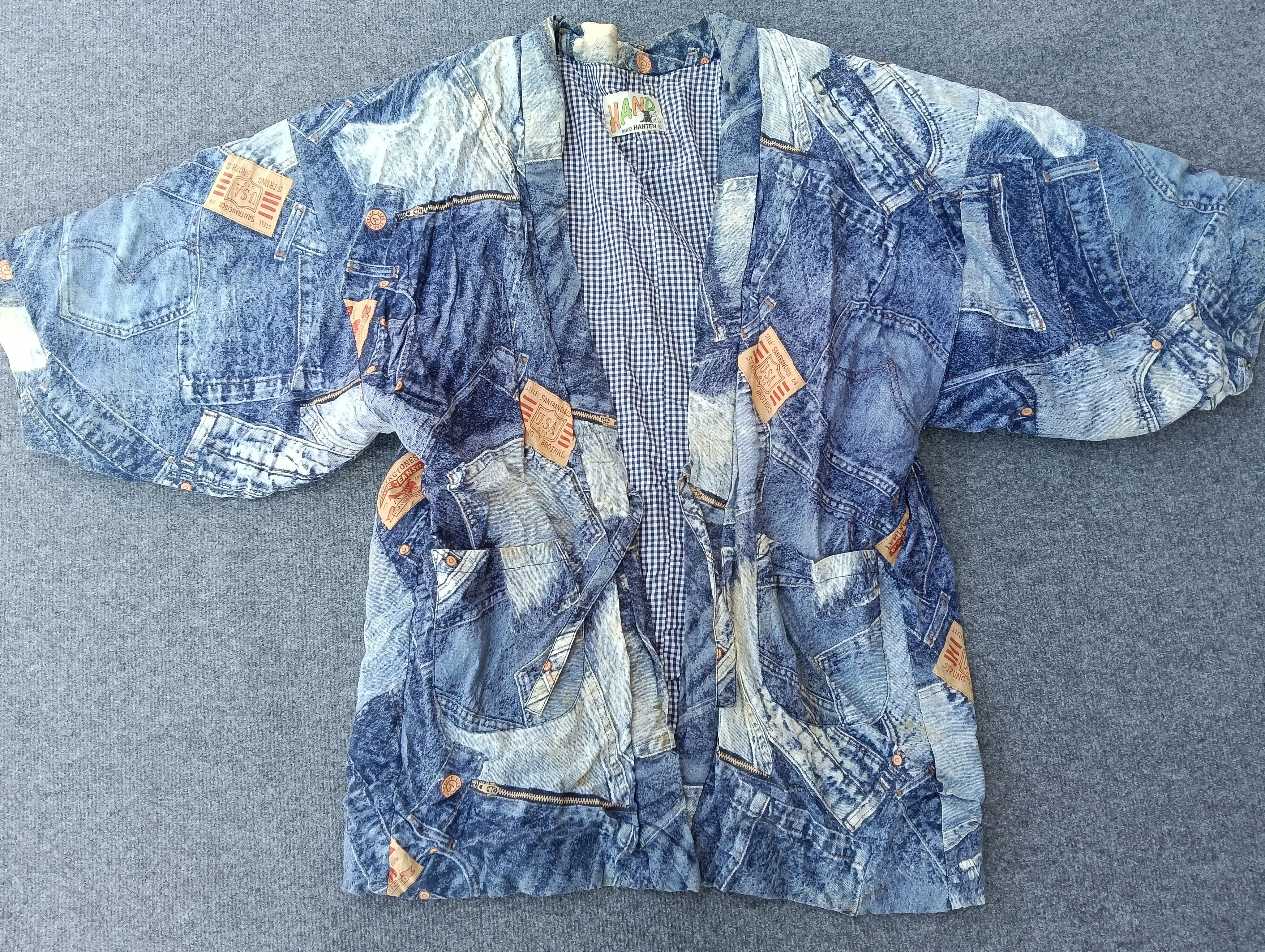 Hang Ten Hangten Kimono Short Sleeve Style Patch Denim Size US L / EU 52-54 / 3 - 1 Thumbnail