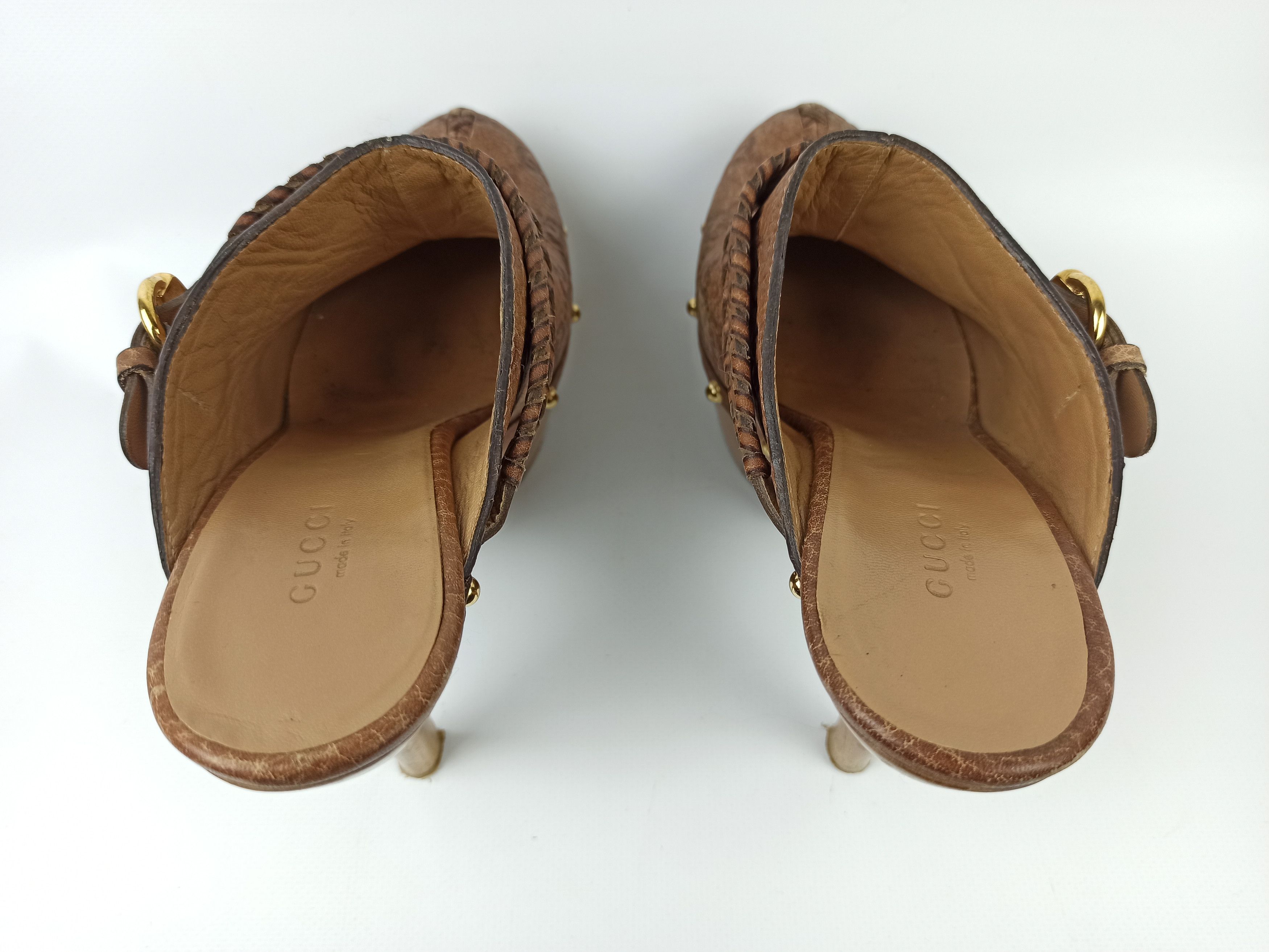 Gucci Gucci High Heels Leather Shoes Size US 10 / IT 40 - 11 Thumbnail