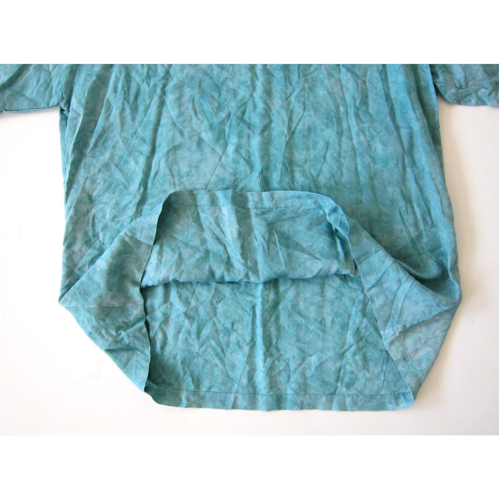 4SDESIGNS Vtg Nativewear Designs Ray on Green Tie Dye Short Sleeve Tunic Peasant Blouse S Size S / US 4 / IT 40 - 5 Thumbnail