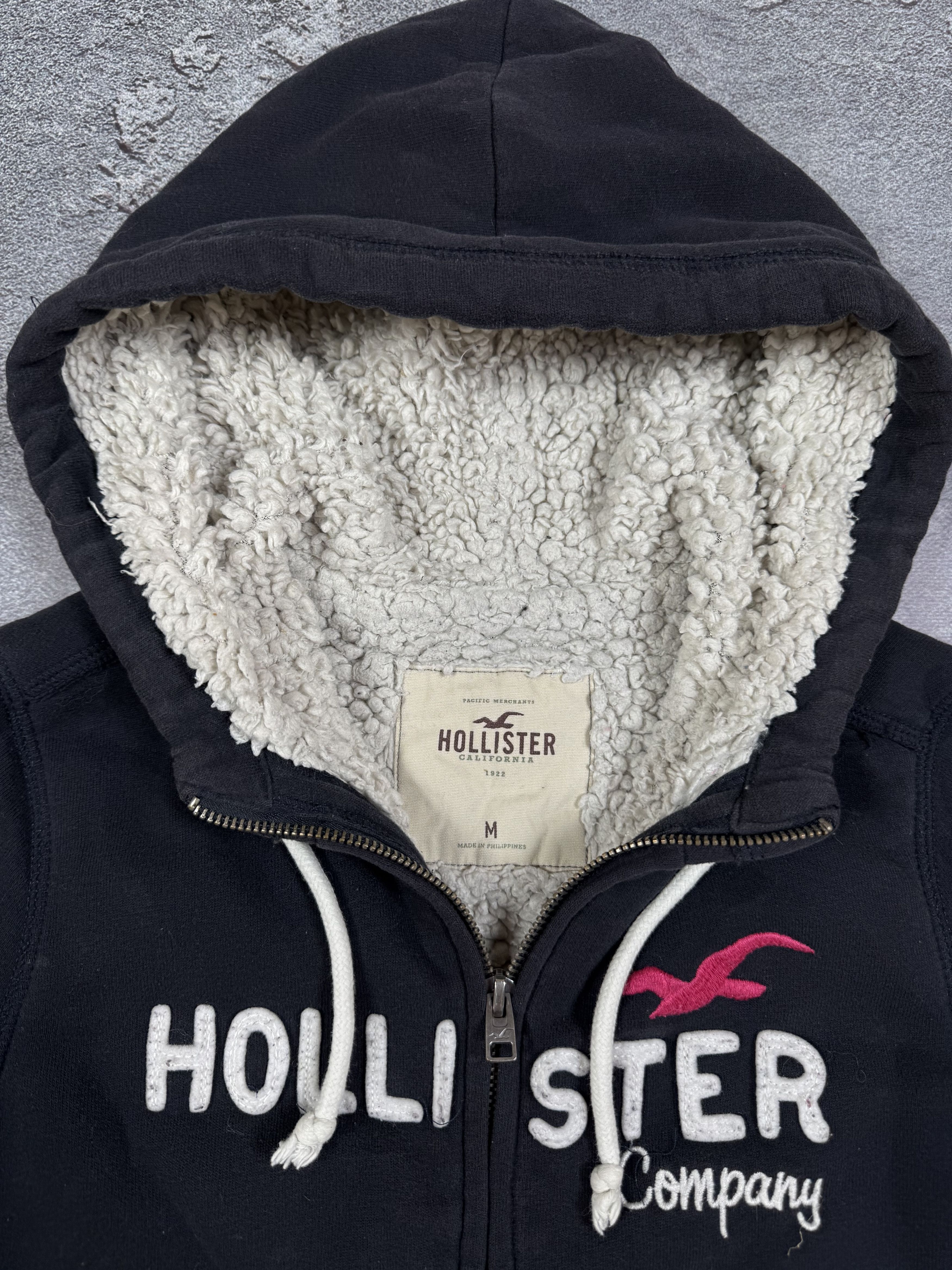 Hollister Hollister Fur Navy Cropped Hoodie Size M Streetwear Y2K Size M / US 6-8 / IT 42-44 - 4 Thumbnail