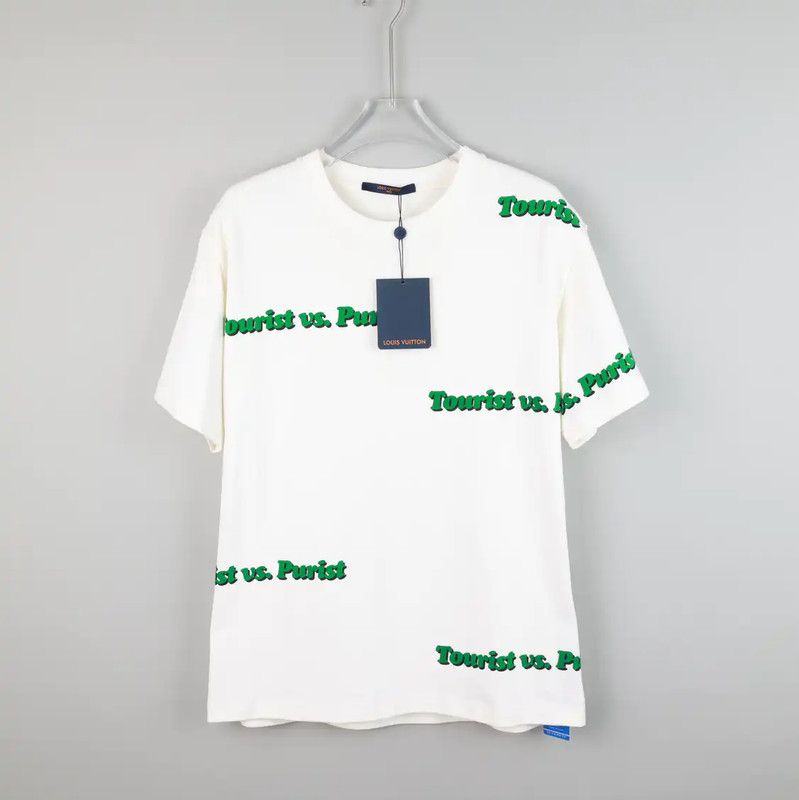 Louis Vuitton Louis Vuitton White Cotton XXL T-Shirt for Men 0089 Size US XXL / EU 58 / 5 - 1 Thumbnail