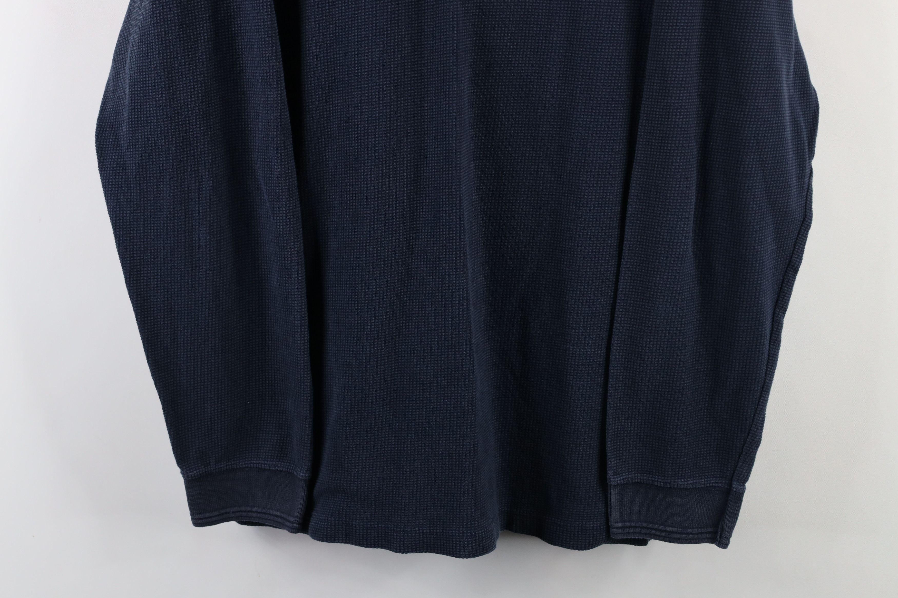 Vintage Vintage 90s Streetwear Waffle Knit Long Sleeve Polo USA Size US L / EU 52-54 / 3 - 3 Thumbnail