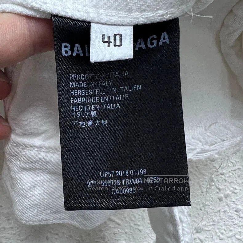 Balenciaga Balenciaga Embroidered Collar Denim Jacket. Size US M / EU 48-50 / 2 - 6 Thumbnail