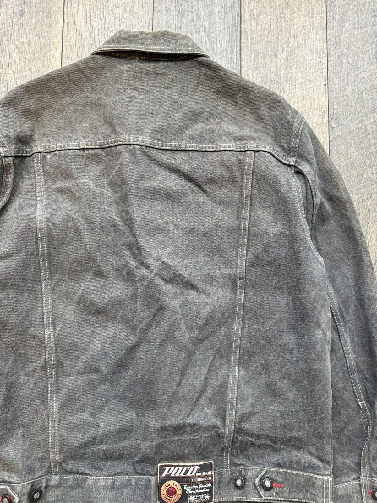 Vintage Vintage Y2K Paco Jeans Denim Black Jacket - Large Size US L / EU 52-54 / 3 - 12 Thumbnail