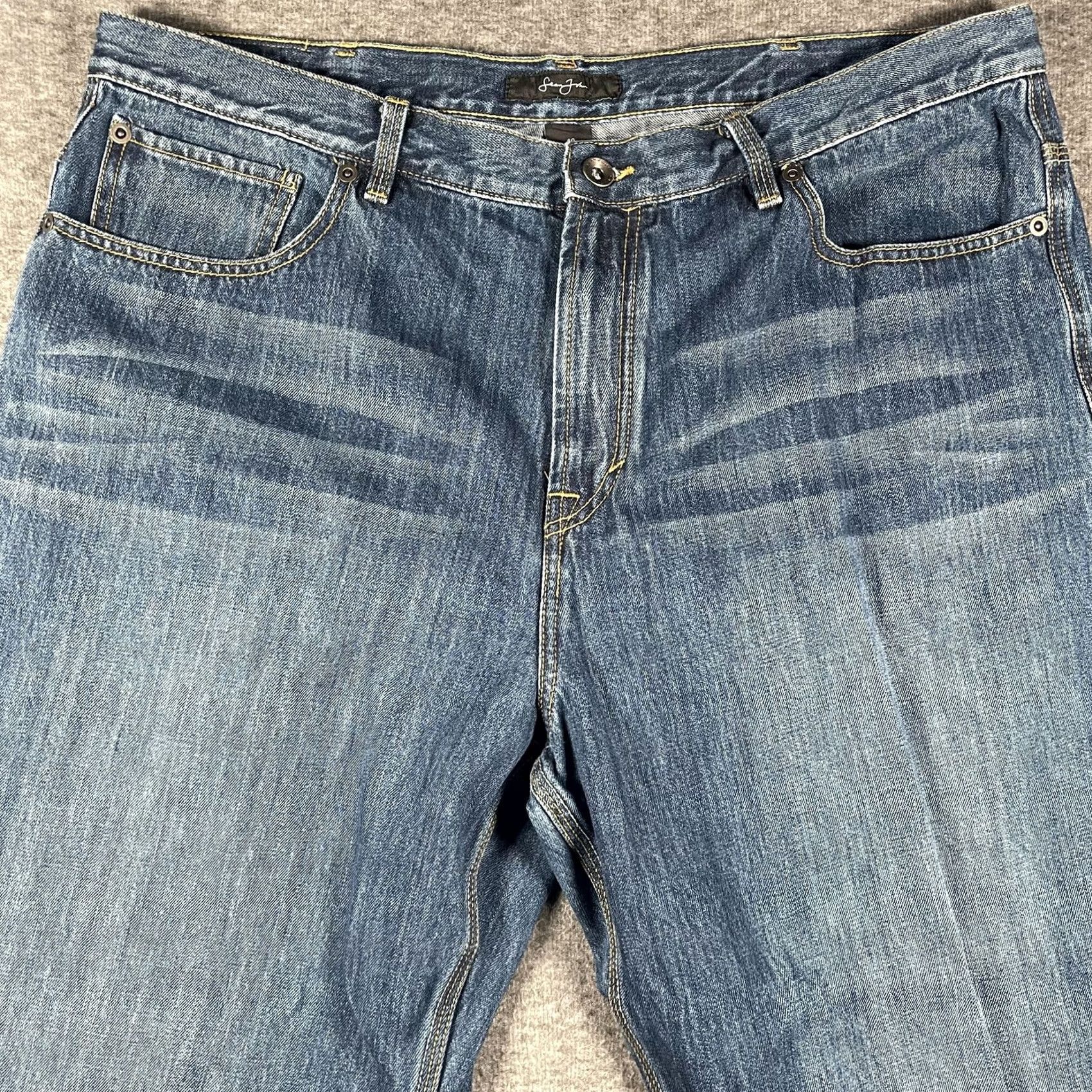 Sean John Sean John Pants Mens 40 Blue Jeans 40x31 Wash Straight Leg Regular Fit Denim Size US 40 / EU 56 - 2 Thumbnail