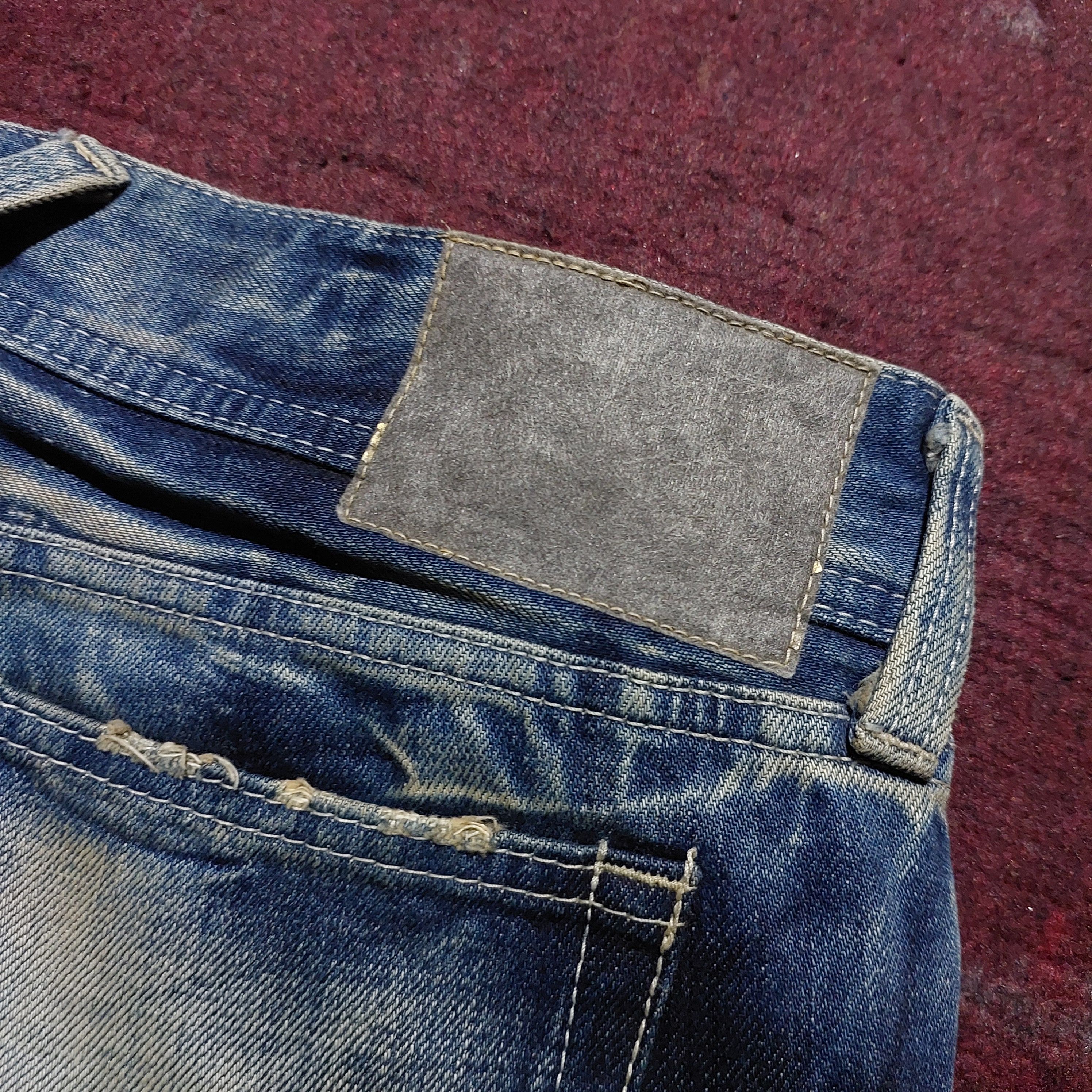Vanquish Vanquish Gold japan Acid ripped Flared Jeans Size US 32 / EU 48 - 10 Thumbnail