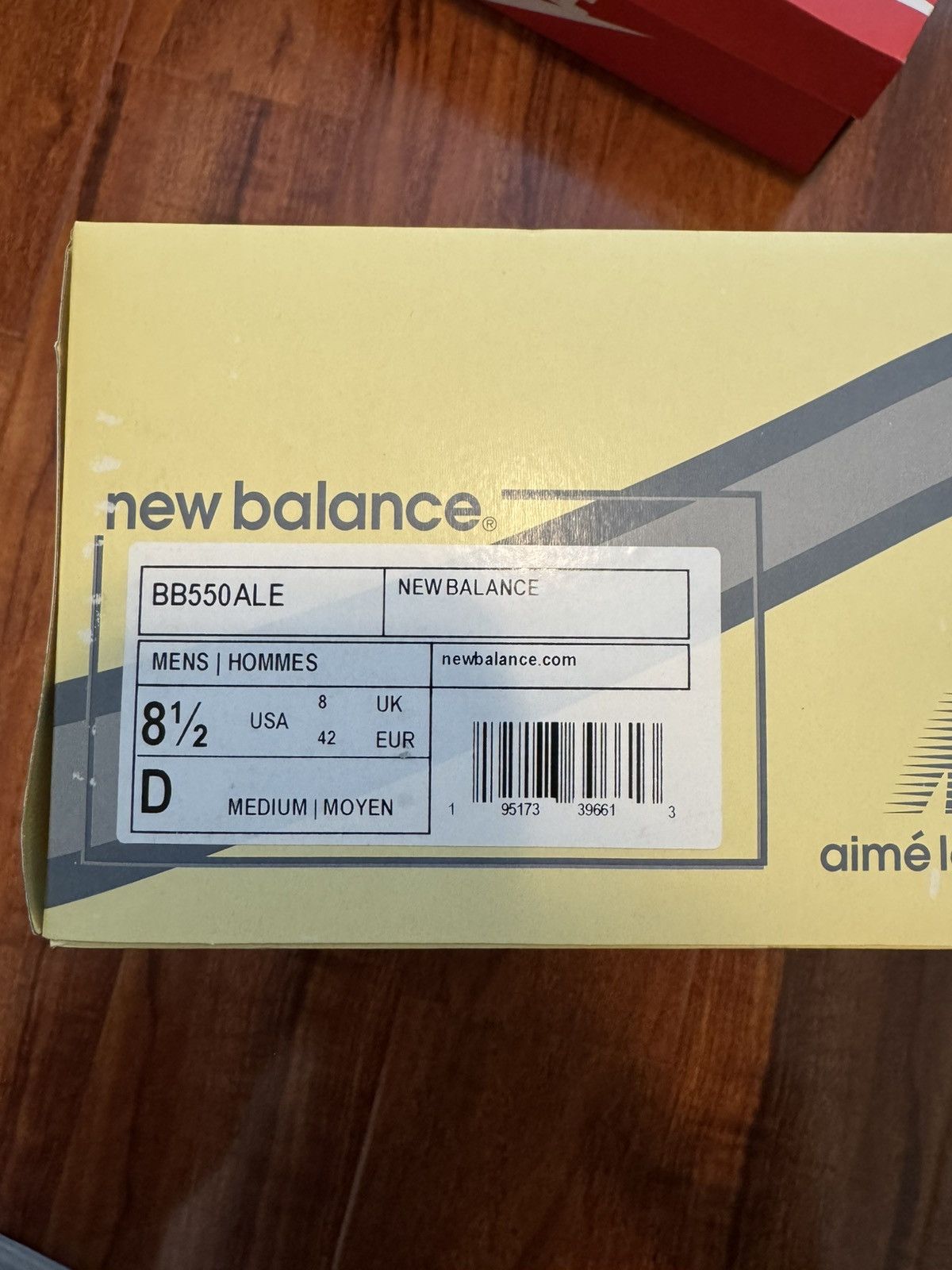 Aime Leon Dore × New Balance ALD x NB 550 WHITE/GREY LEATHER TRAINERS Size US 8.5 / EU 41-42 - 8 Thumbnail