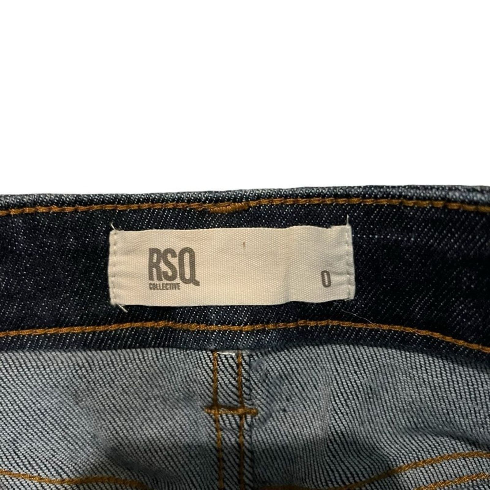 Rsq RSQ Collective Skirt Womens Size 0 Blue Dark Wash Denim Size 24" / US 00 / IT 34 - 3 Thumbnail