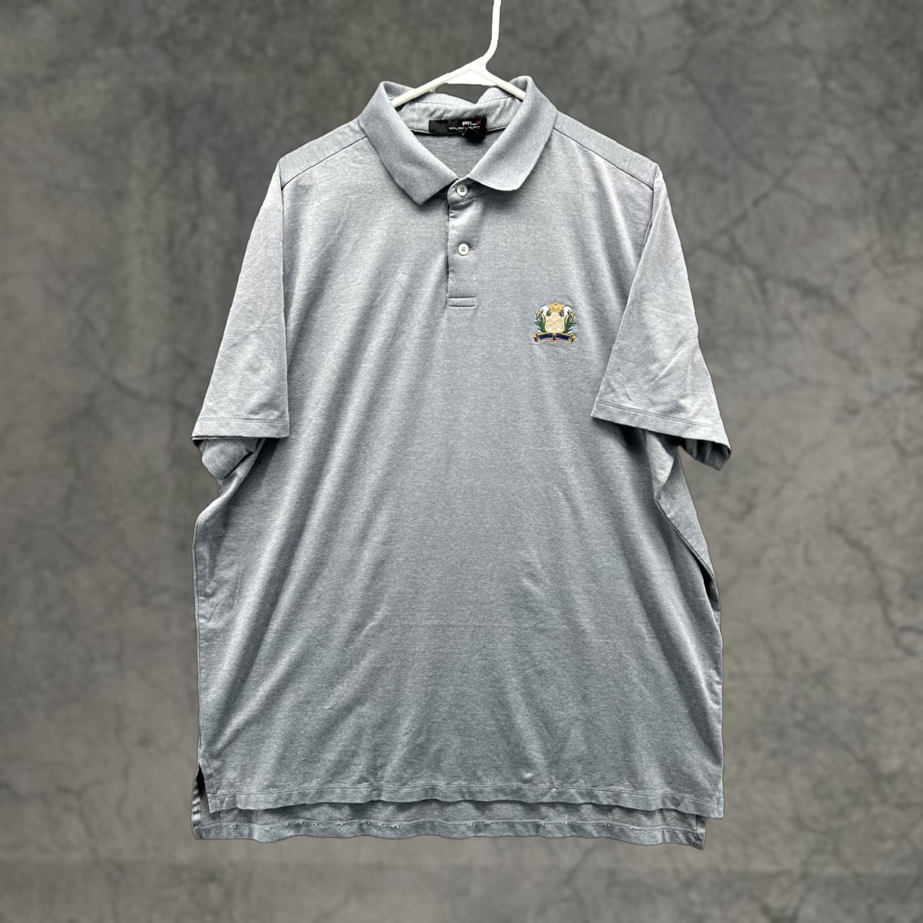 Ralph Lauren RLX Ralph Lauren Polo Shirt Mens XL Gray Golf Performance Club Logo Polo Shirt Mens XL Gray RLX Polo Shirt Size US XL / EU 56 / 4 - 1 Thumbnail
