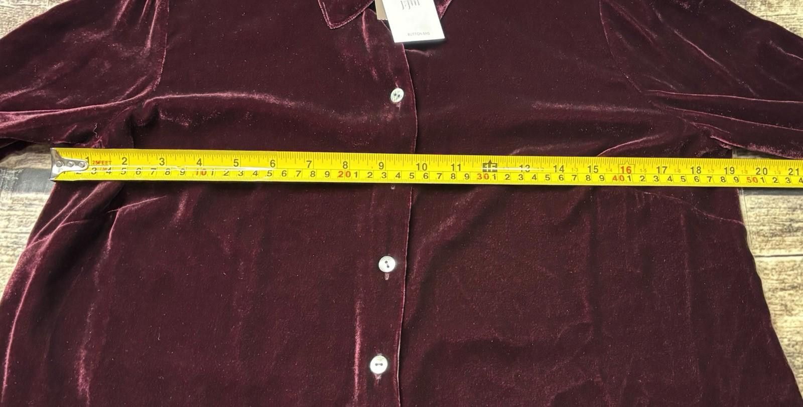 Other J Jill Top Womens Small Petite Velour Velvet Silk Blend Size S / US 4 / IT 40 - 9 Thumbnail