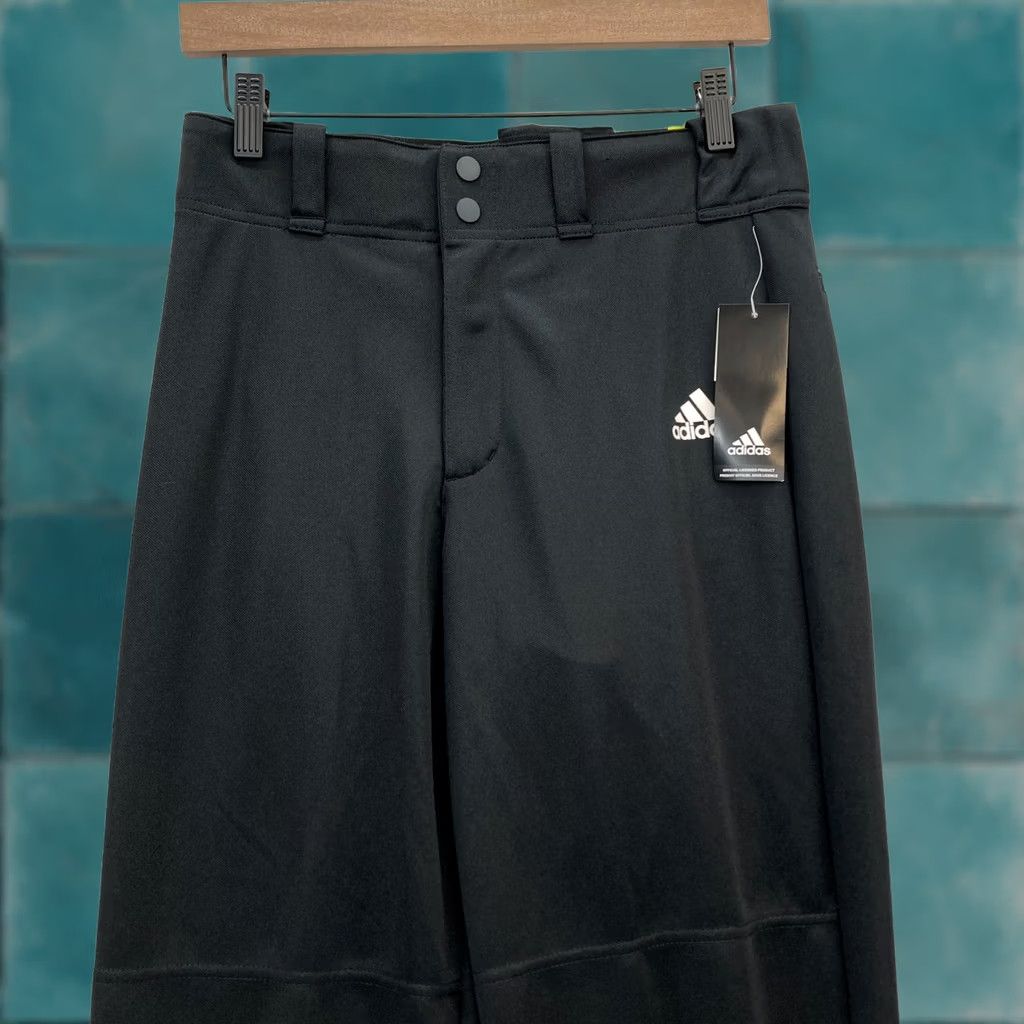 Adidas Adidas Aeroready Track Pants Mens Small Black Relaxed Fit Open Bottom Soccer NWT Size US 29 - 1 Thumbnail