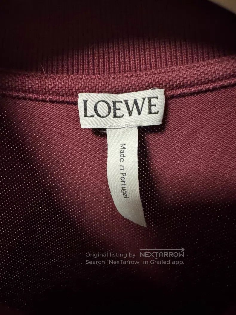 Loewe Loewe Burgundy polo shirt short-sleeve, soft to the touch, Size US M / EU 48-50 / 2 - 3 Thumbnail