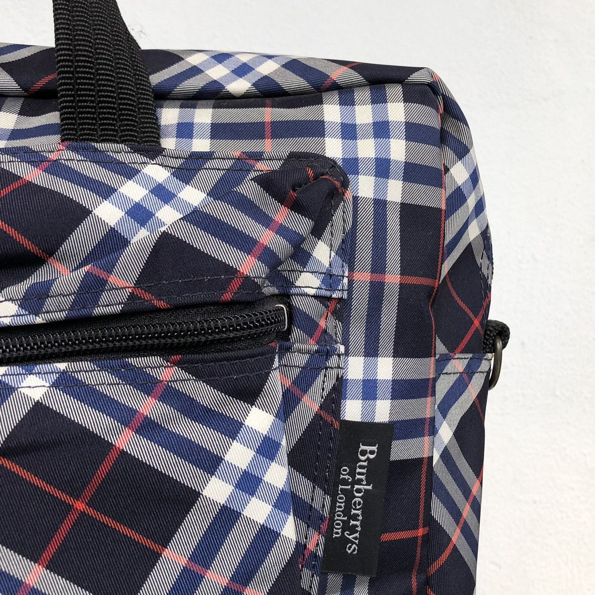 Burberry Vintages BURBERRYS Blue Novachecks Business Document Bag Size ONE SIZE - 8 Thumbnail
