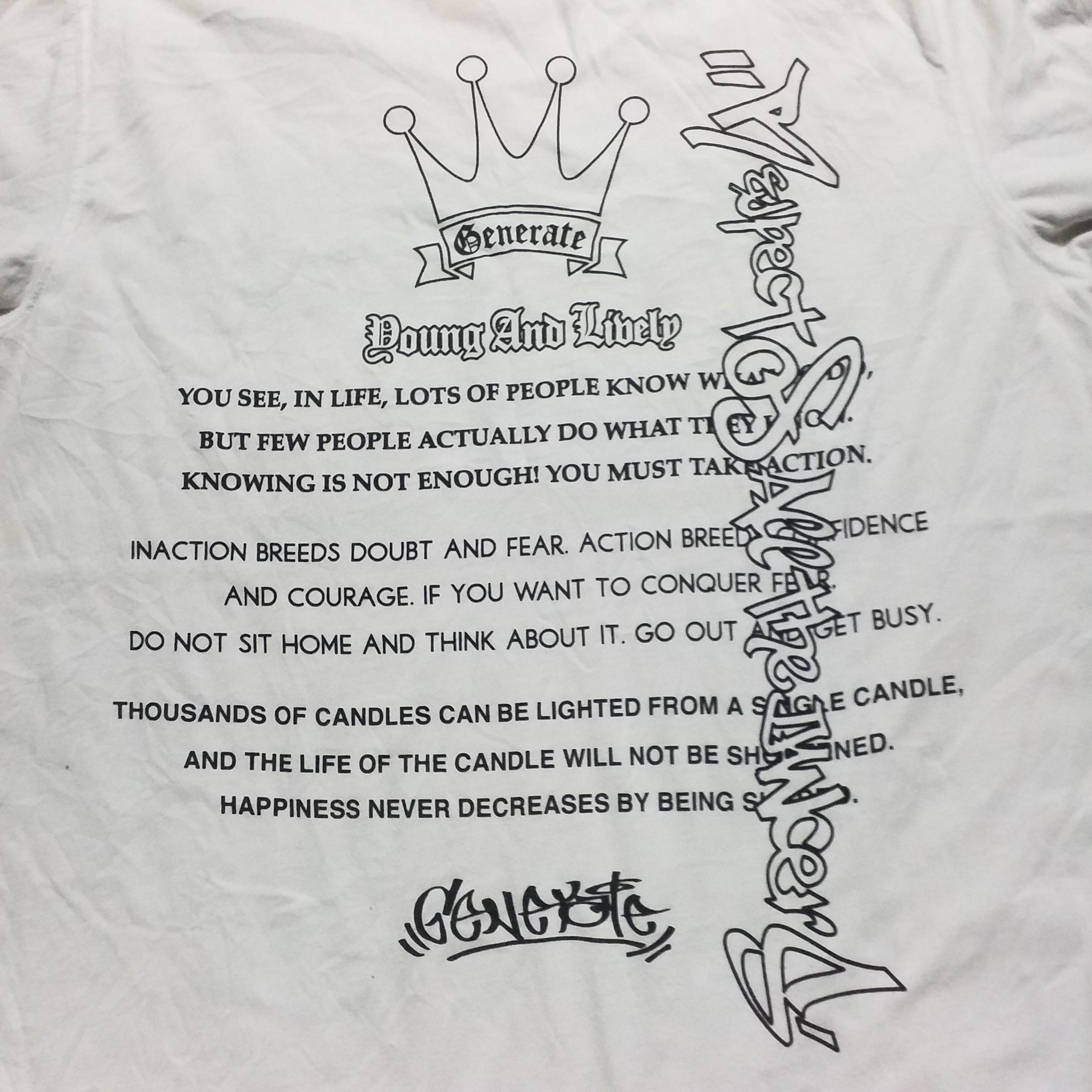 Japanese Brand ENGINE THAT RISES GROAN OF REJOICING GENERATE Size US XL / EU 56 / 4 - 5 Thumbnail