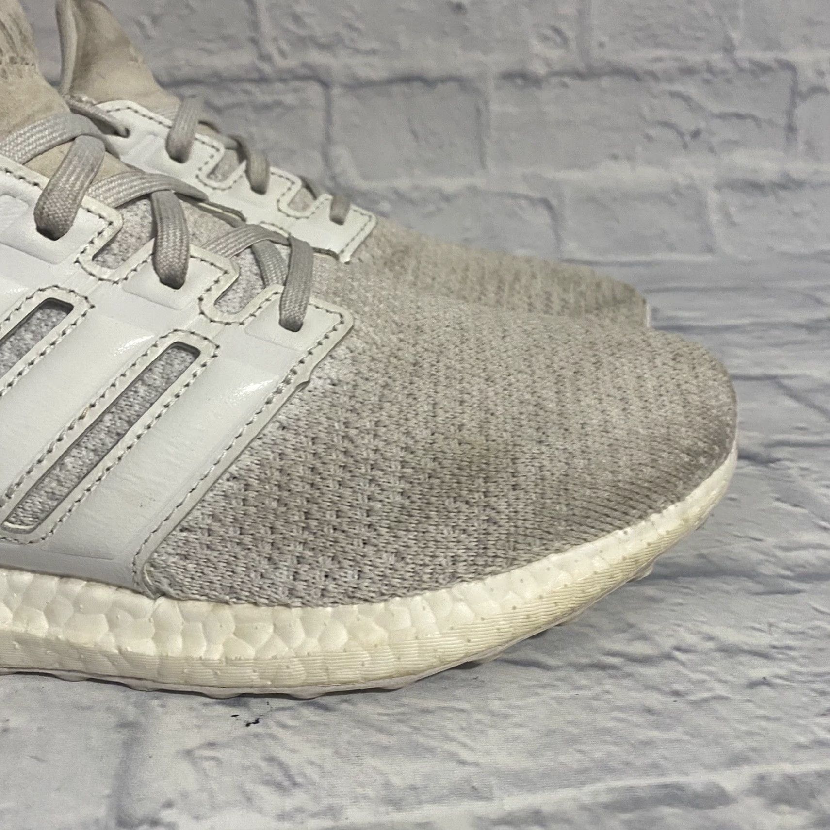 Adidas adidas UltraBoost DNA Cloud White Leather Grey Suede FW4904 Men’s Size 8.5 Size US 8 / EU 41 - 3 Thumbnail