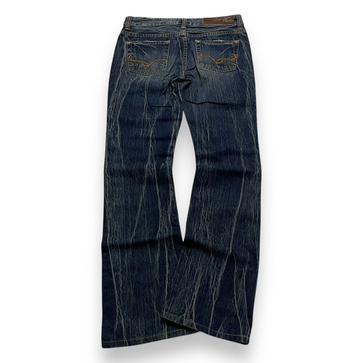 Le Grande Bleu (L.G.B.) ORIGINAL VINTAGE VEAGUS EDWIN FLARED JAPAN DENIM (28×39) Size US 28 / EU 44 - 8 Thumbnail