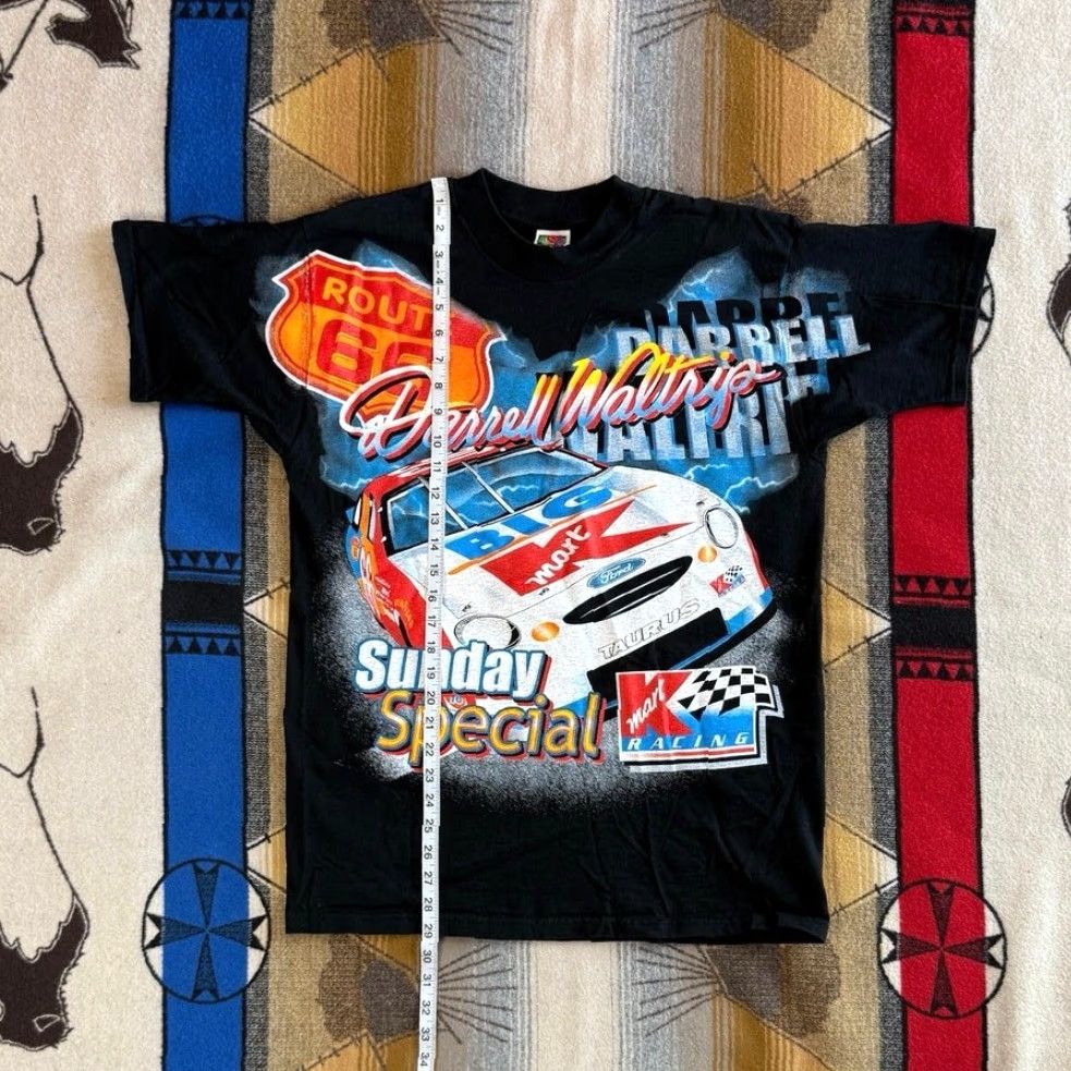 Fruit Of The Loom VINTAGE Darrell Waltrip NASCAR AOP All Over Print T-Shirt Size Large Cars Size US L / EU 52-54 / 3 - 7 Thumbnail