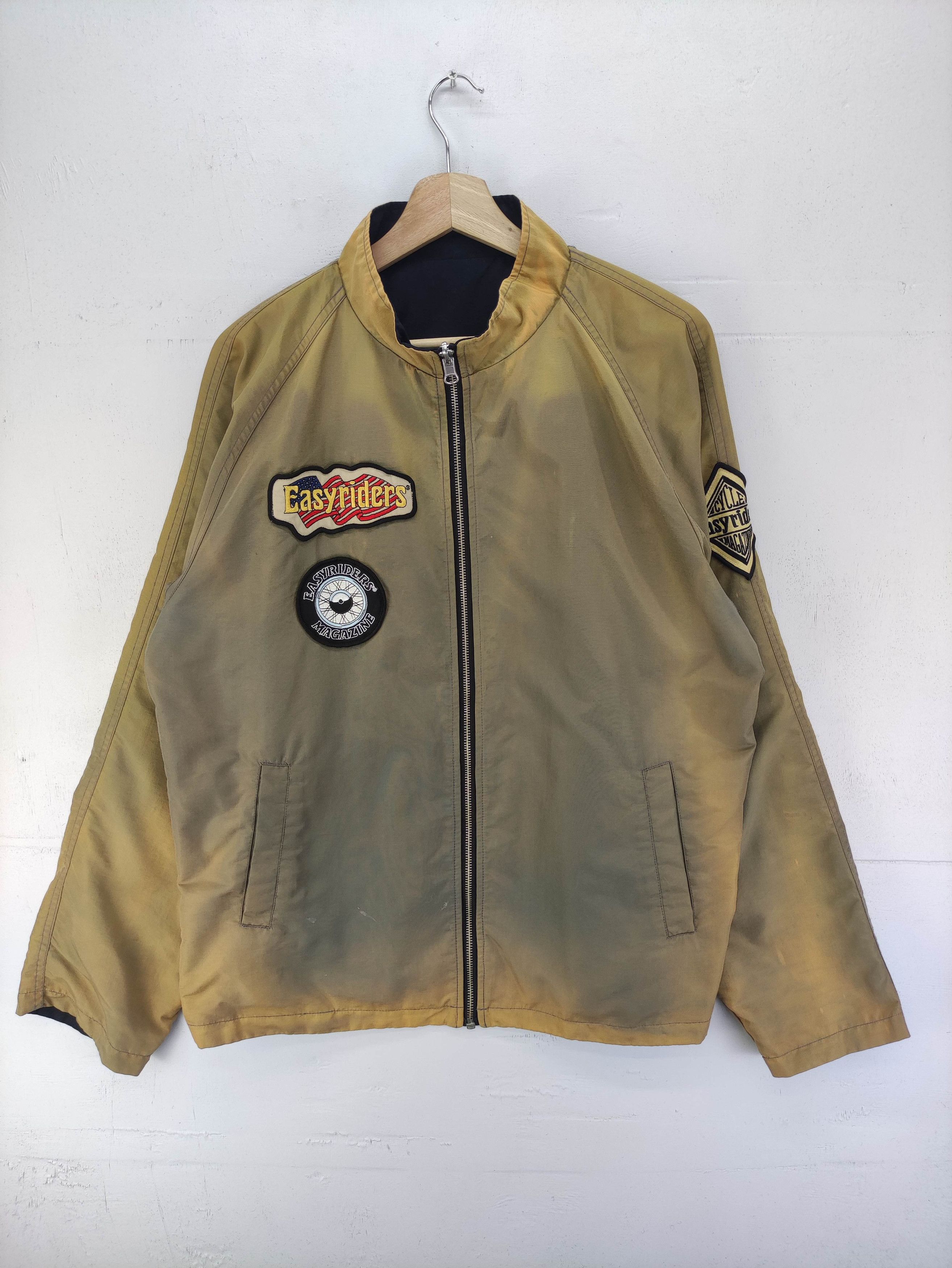 Japanese Brand Vintage EasyRiders Reversible Jacket Zipper Faded Size US L / EU 52-54 / 3 - 1 Thumbnail