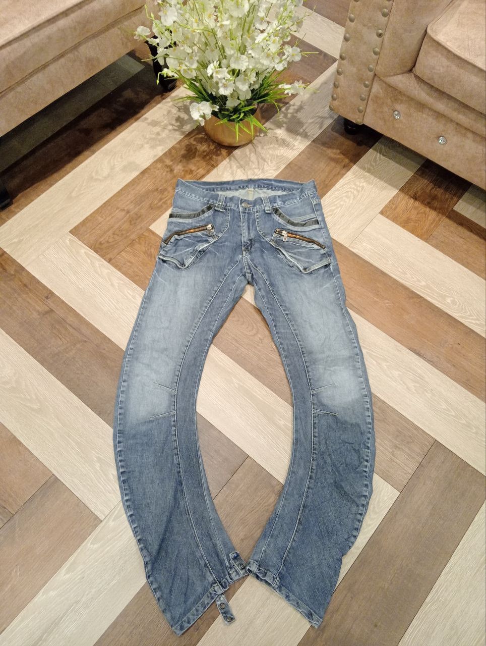 PPFM PPFM JAPAN VINTAGE CURVE JEANS - SIZE M Size US 33 - 1 Thumbnail