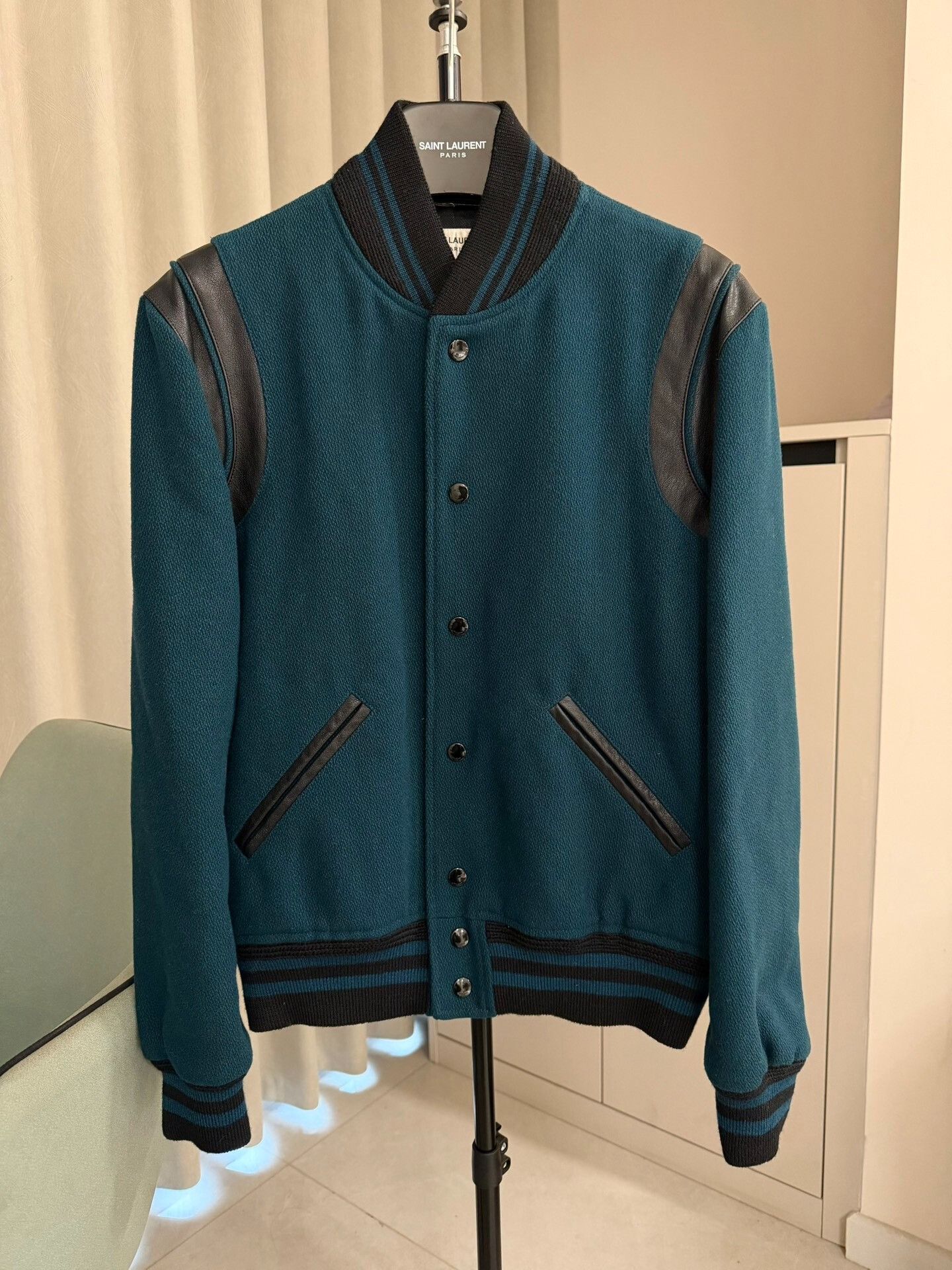 Saint Laurent Teddy Baseball Jacket