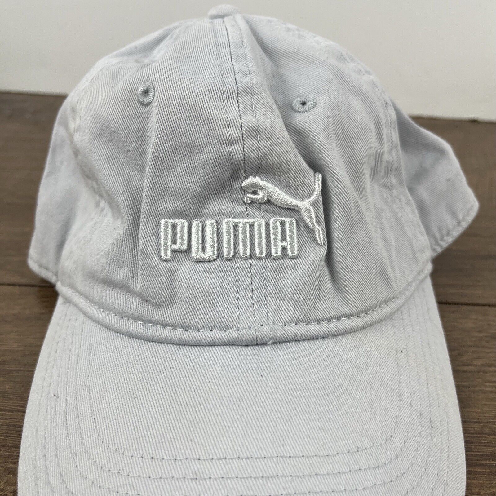 Puma PUMA White Gray Hat PUMA Hat White Adjustable Hat White Adul Size ONE SIZE - 7 Thumbnail