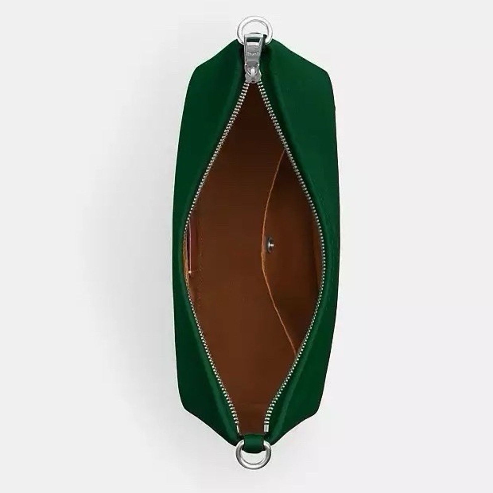 Coach NWT COACH CR148 Laurel Shoulder Bag Soft Leather SV/SHAMROCK Size ONE SIZE - 12 Thumbnail
