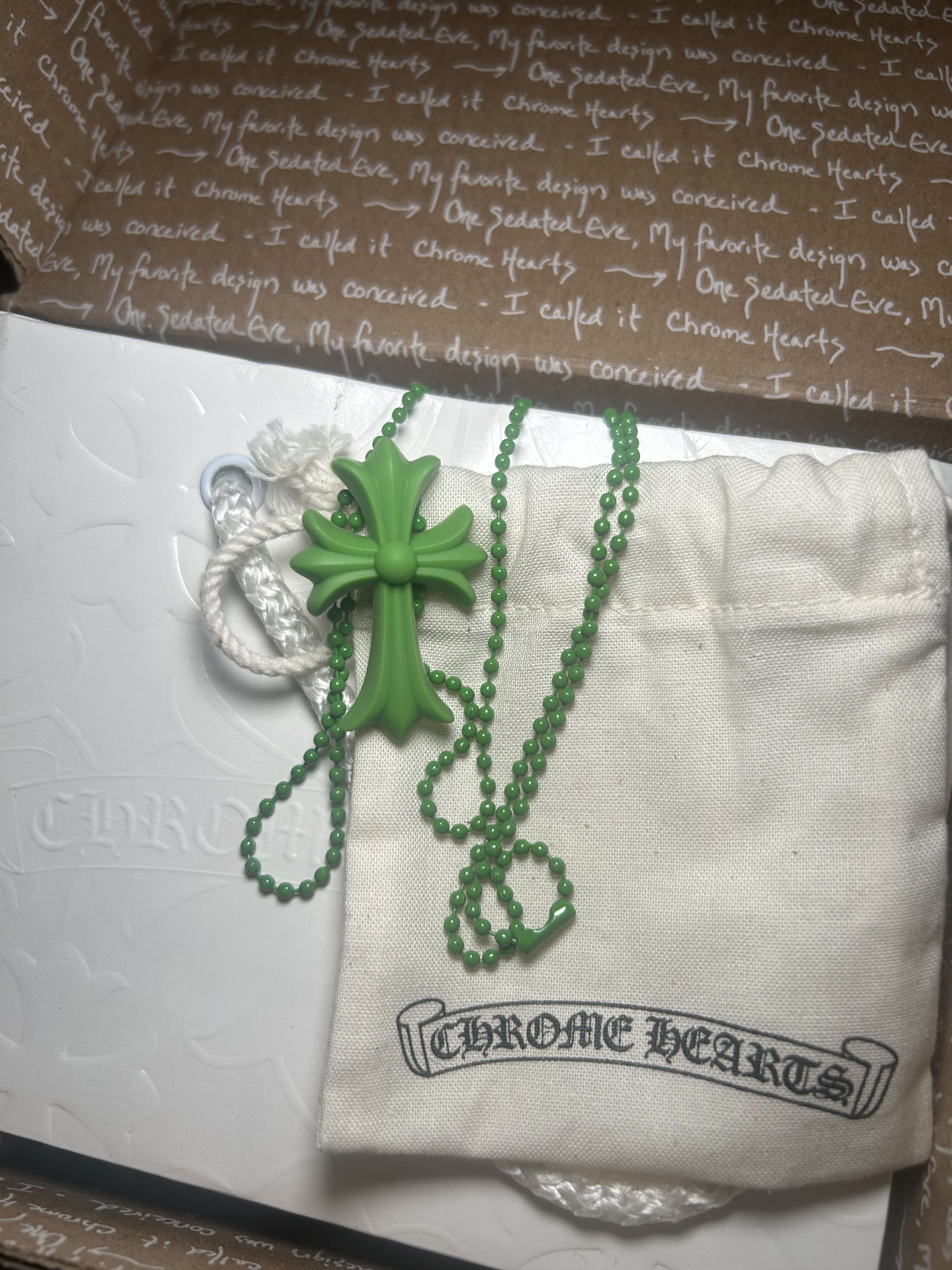 Chrome Hearts RARE! Chrome Hearts Silichrome Silicone Green Pendant Size ONE SIZE - 3 Thumbnail