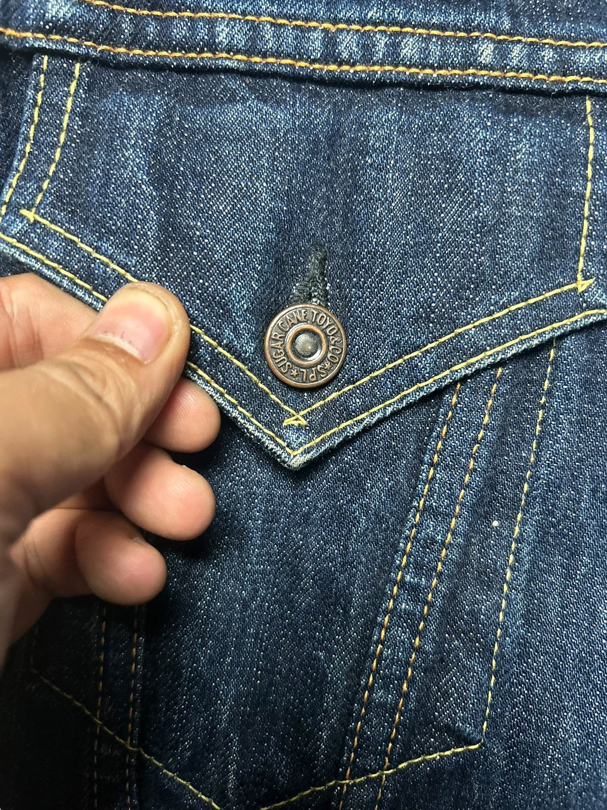 Sugar Cane × Toyo Enterprises Sugarcane 14.25Oz Denim Trucker Jacket Type 3 Model 1962 Size US M / EU 48-50 / 2 - 7 Thumbnail