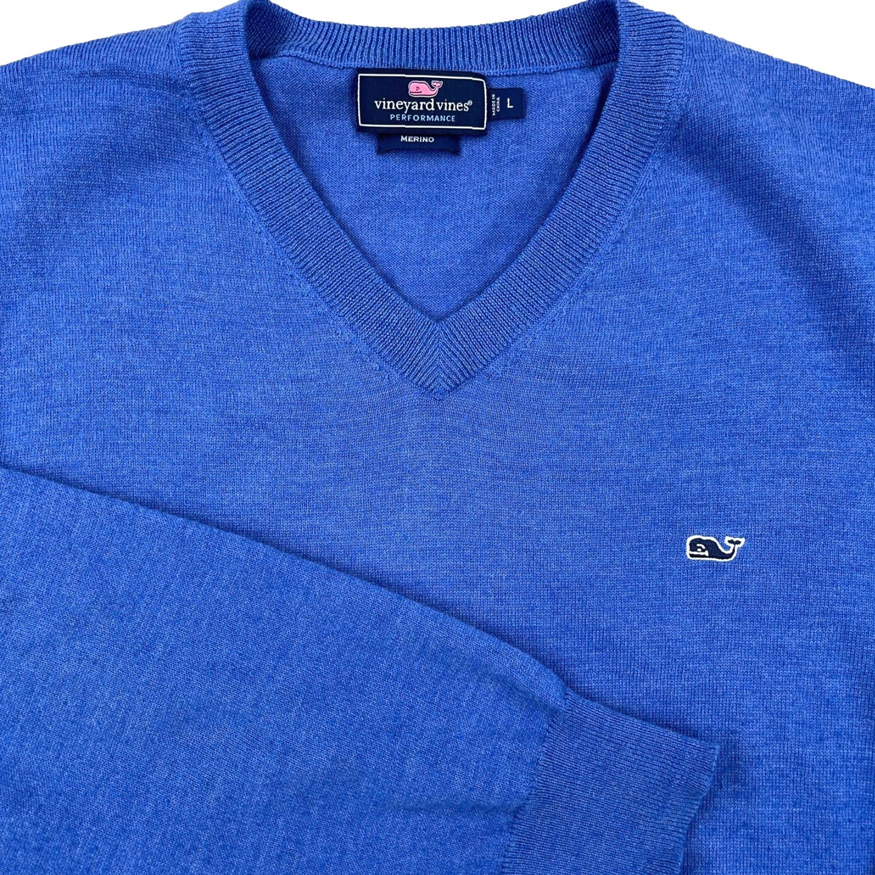 Vineyard Vines Vineyard Vines Sweater Men Large Performance Merino Wool Blend V Neck Preppy Size US L / EU 52-54 / 3 - 2 Thumbnail