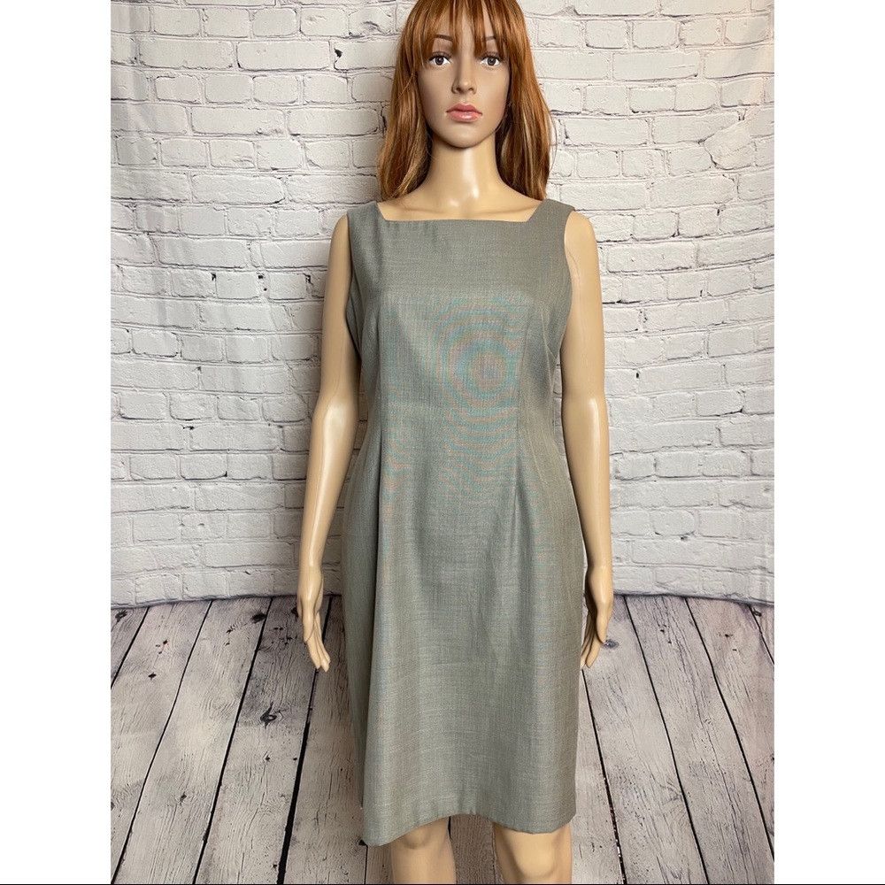 Anne Klein Anne Klein Grey Sheath Dress Size 8 Petite Size M / US 6-8 / IT 42-44 - 1 Thumbnail
