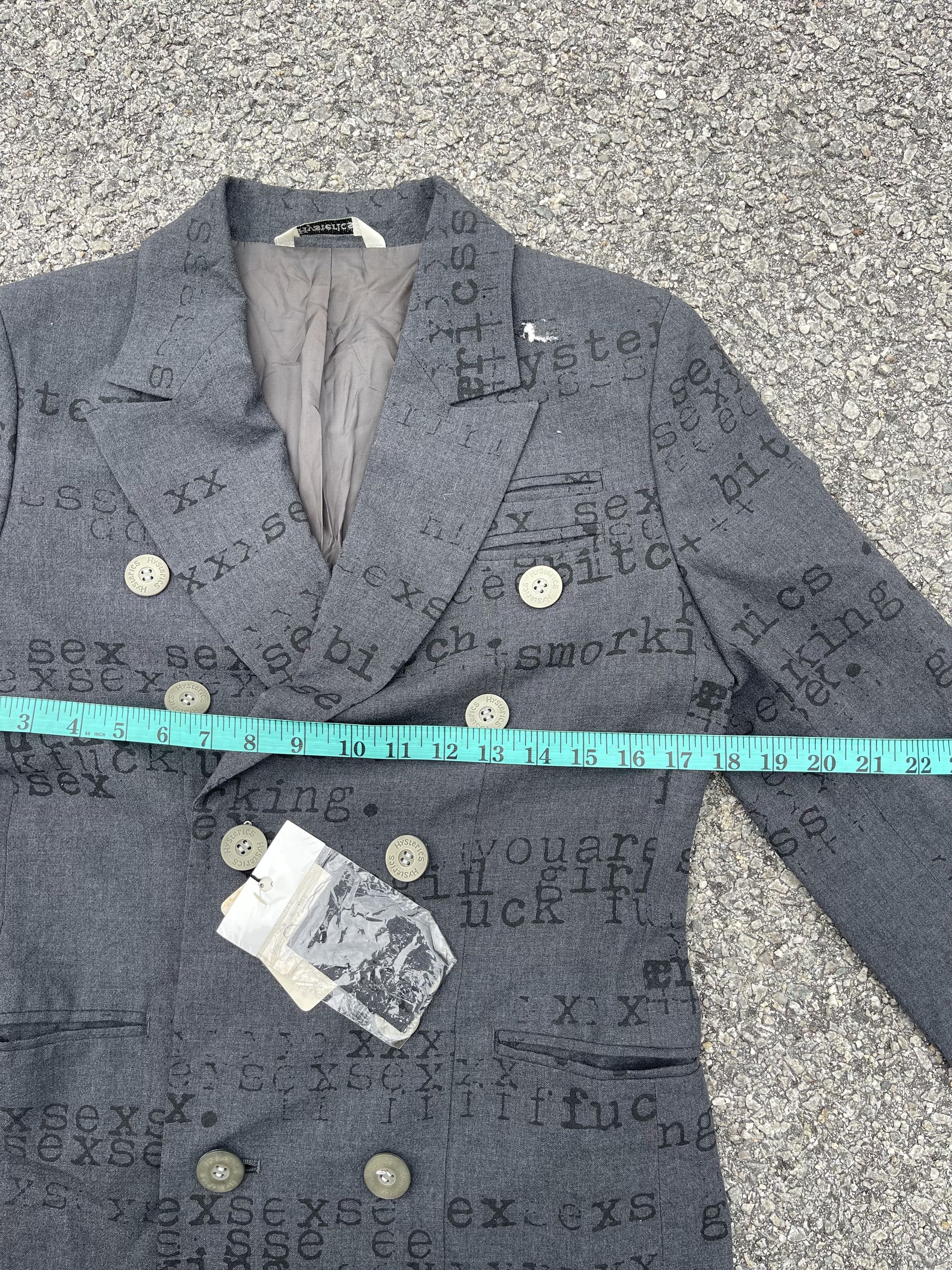 Hysteric Glamour Hysterics Blazer “Bad Word” Size 34S - 10 Thumbnail