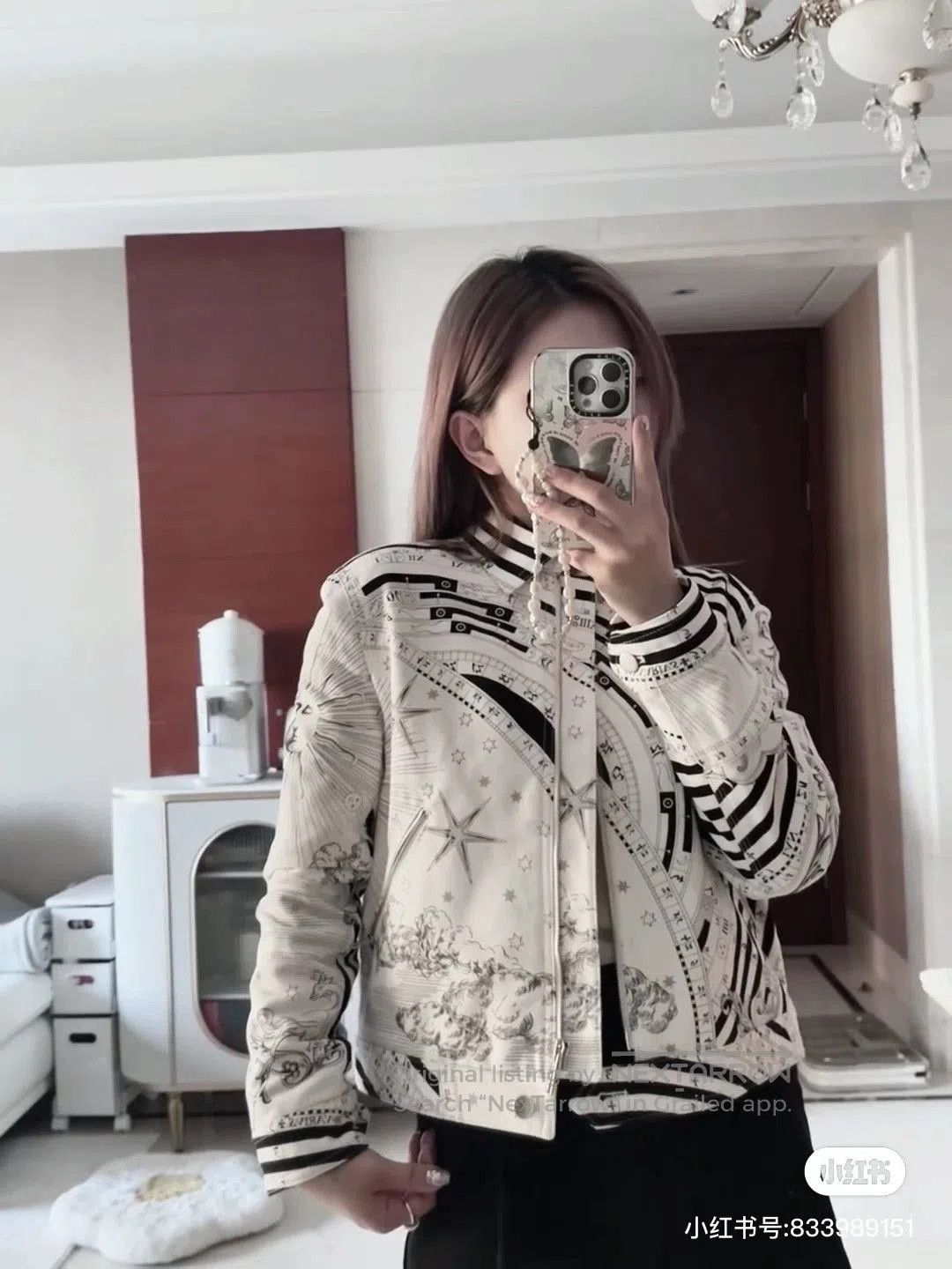 Hermes Hermes Astrology Quilted Cashmere Jacket. Size XS / US 0-2 / IT 36-38 - 3 Thumbnail