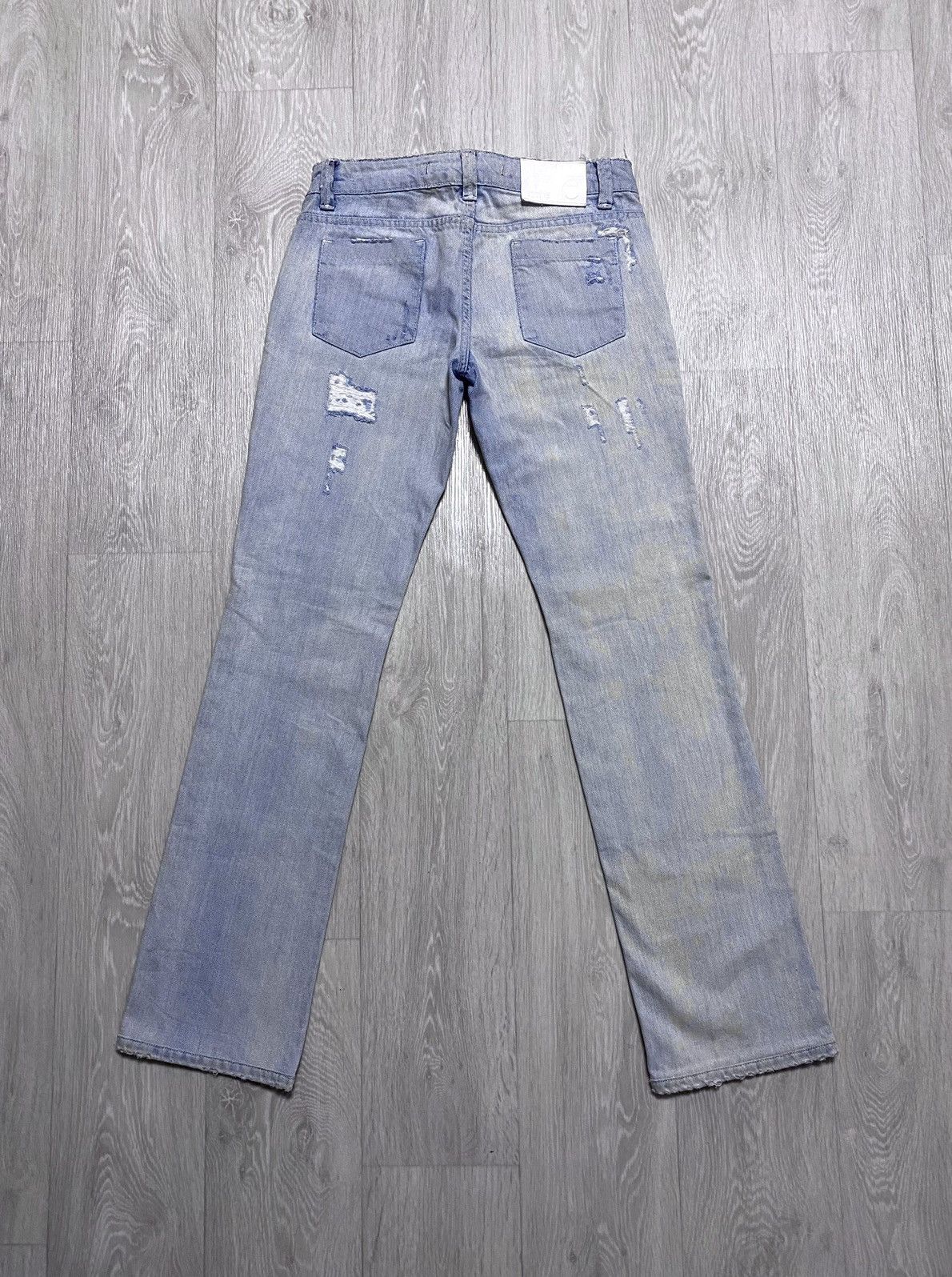 Other J’s Exte Washed Blue Distressed Torn Jeans Denim Size 27" / US 4 / IT 40 - 5 Thumbnail