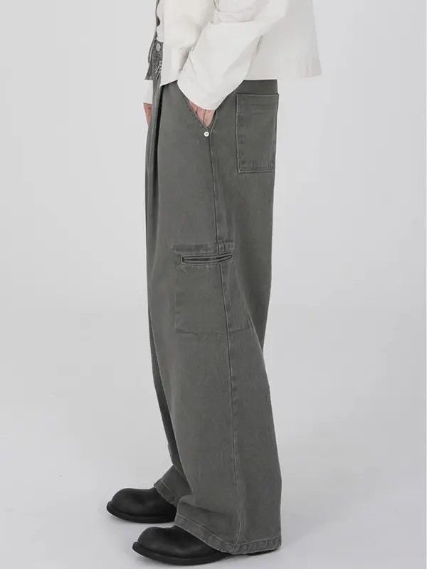 Jean Matsumoto x oue Blue Wide Leg Flare Denim Jeans Size US 32 / EU 48 - 4 Thumbnail