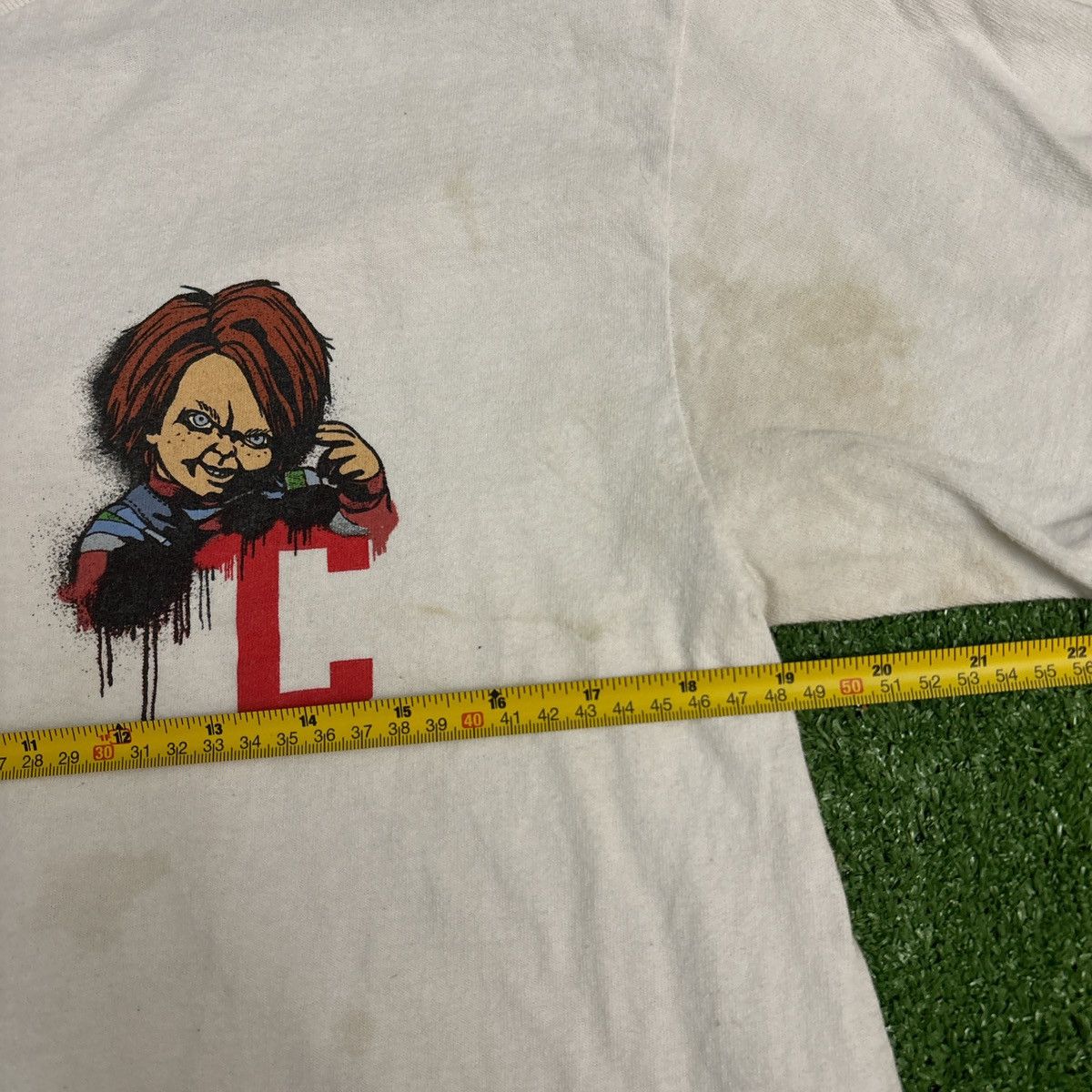 Other Men’s White Distressed ‘Chucky’ Graphic Tee Size US L / EU 52-54 / 3 - 3 Thumbnail