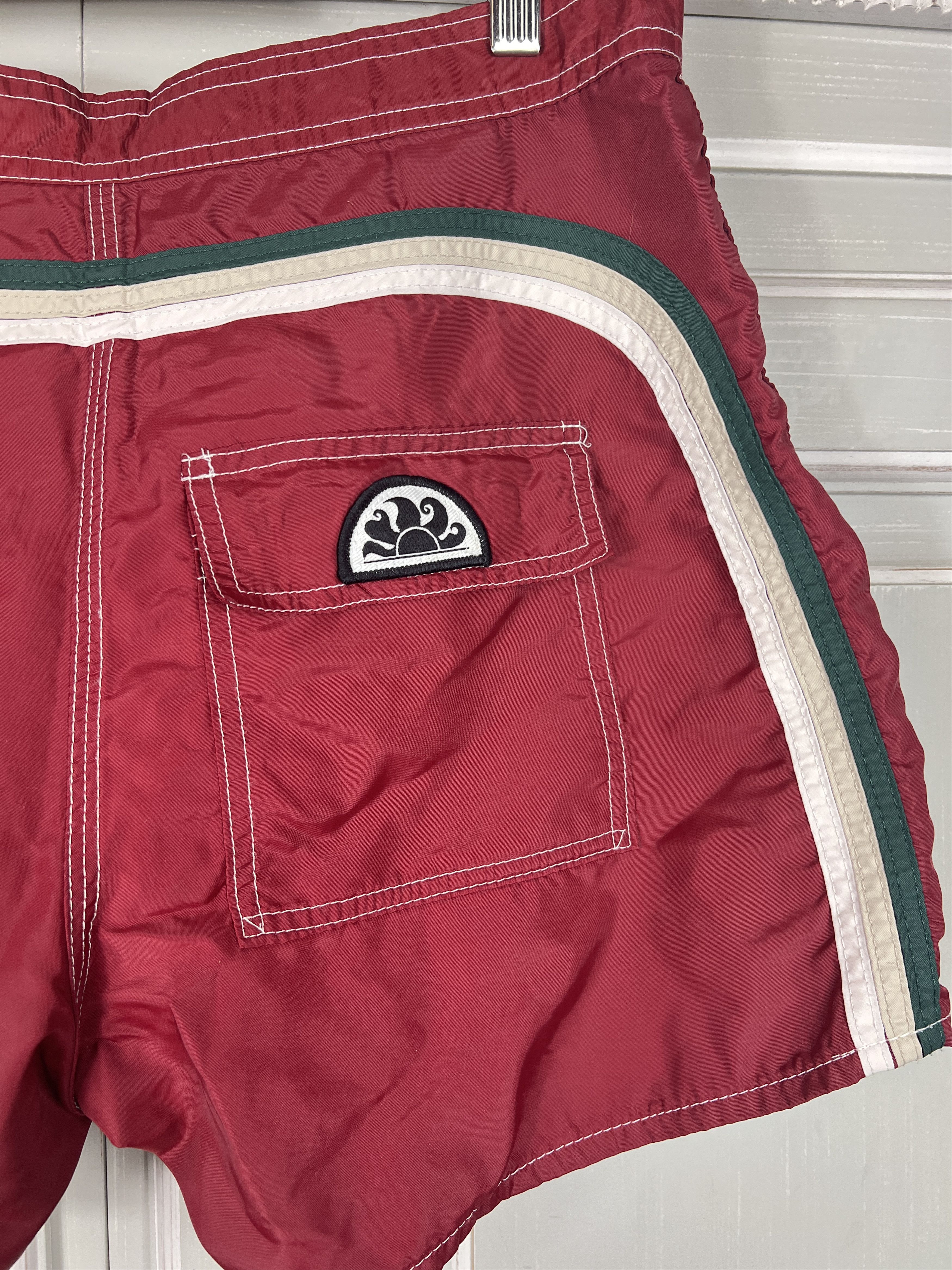 Sundek SUNDEK 33 BEACH BOARD SHORTS TRUNKS BATHSUIT SIZE 33 L Size US 33 - 2 Thumbnail