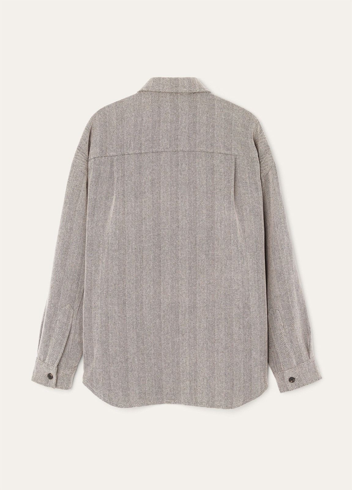 Loro Piana o1srvl11e0526 FAP3675 Darby Overshirt in Grey Size L / US 10 / IT 46 - 2 Thumbnail