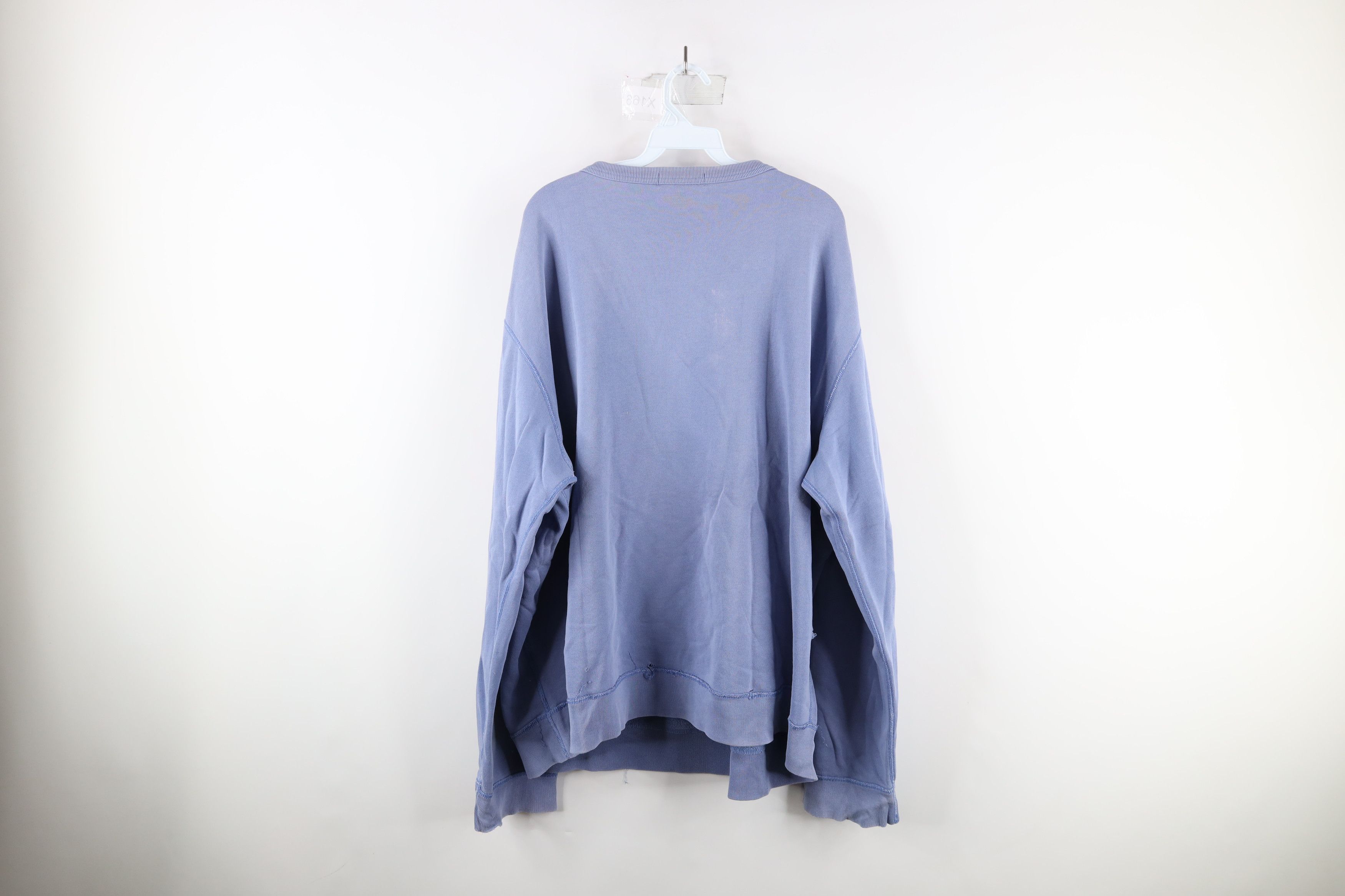 Polo Ralph Lauren Vintage 90s Ralph Lauren Crewneck Sweatshirt Light Blue Size US XXL / EU 58 / 5 - 13 Thumbnail